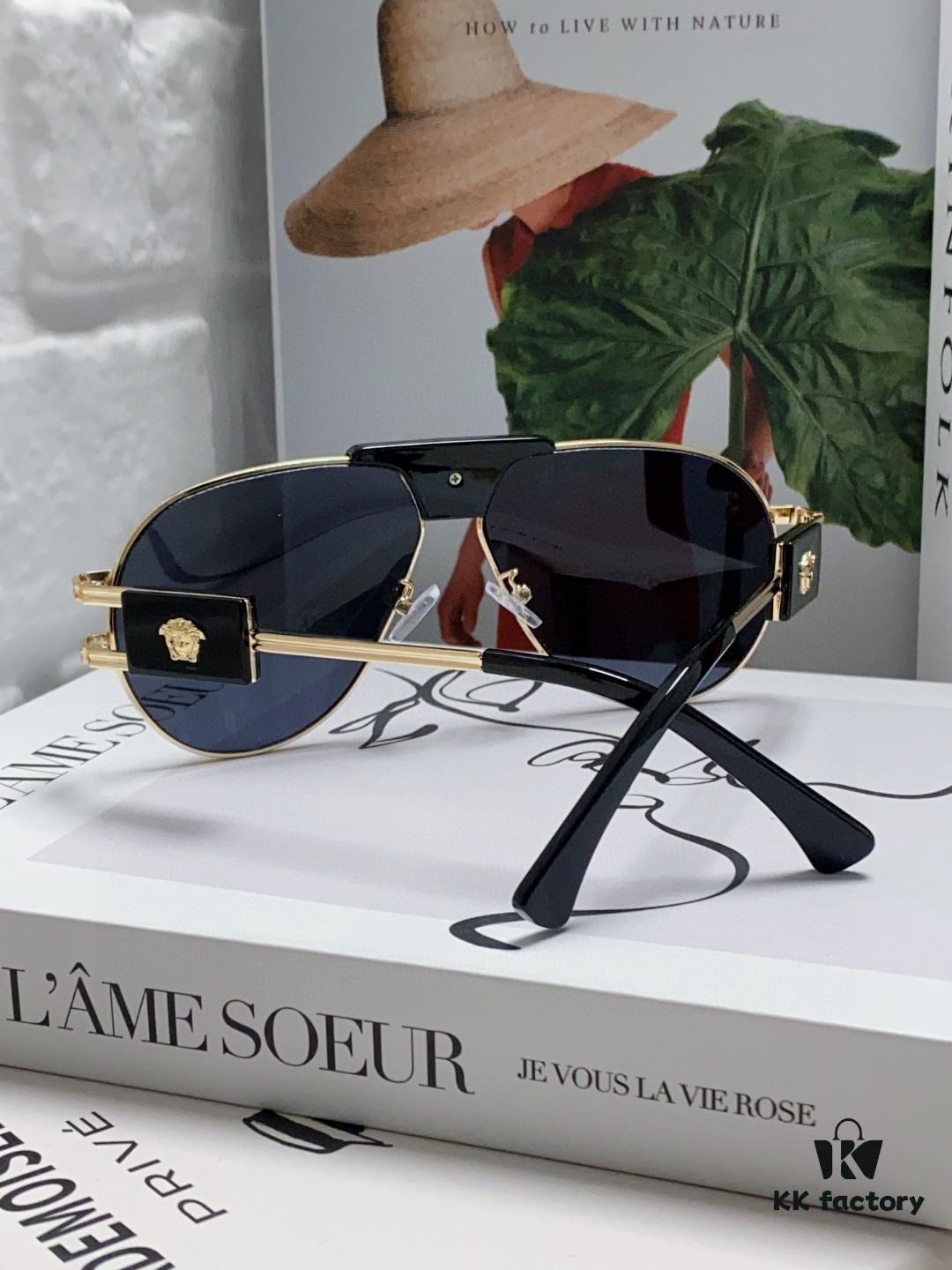6931f9943a89a121ed54ab20 VERSACE Versace Fashion Sunglasses in European and American Style, Unisex Polarized Sunglasses, Men's Sun Protection Glasses, Stylish Eyewear to Complement Facial Features