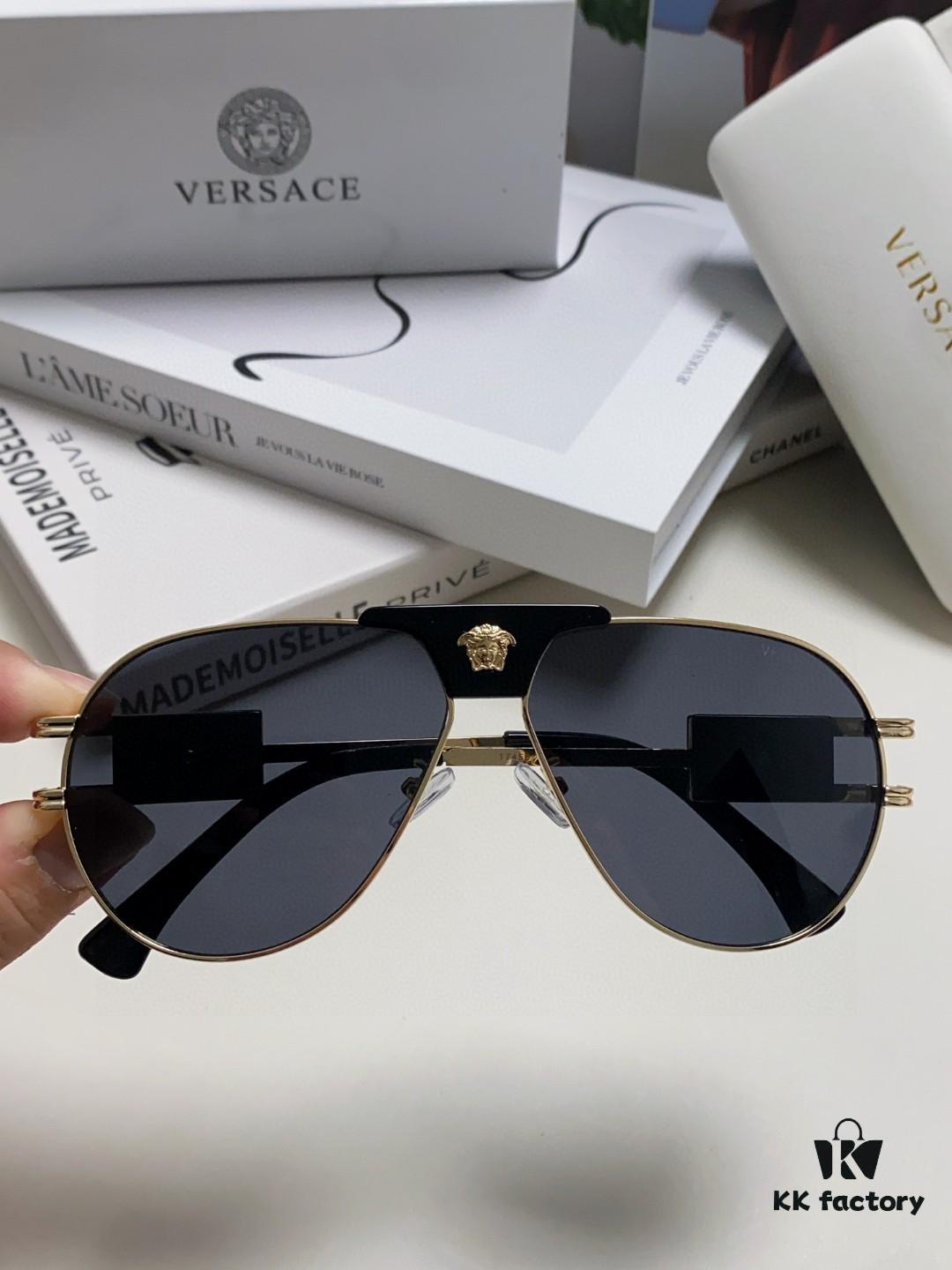 6931f9943a89a121ed54ab21 VERSACE Versace Fashion Sunglasses in European and American Style, Unisex Polarized Sunglasses, Men's Sun Protection Glasses, Stylish Eyewear to Complement Facial Features