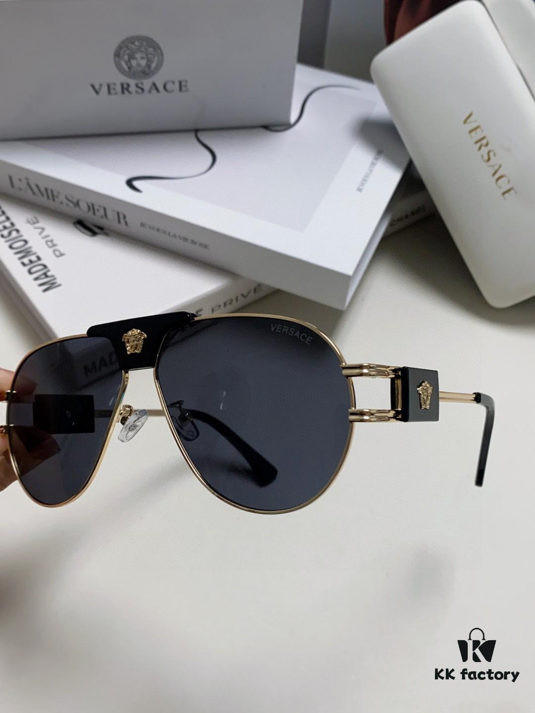 6931f9953a89a121ed54ab23 VERSACE Versace Fashion Sunglasses in European and American Style, Unisex Polarized Sunglasses, Men's Sun Protection Glasses, Stylish Eyewear to Complement Facial Features