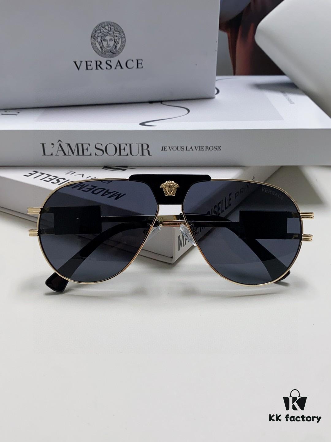 6931f9953a89a121ed54ab24 VERSACE Versace Fashion Sunglasses in European and American Style, Unisex Polarized Sunglasses, Men's Sun Protection Glasses, Stylish Eyewear to Complement Facial Features