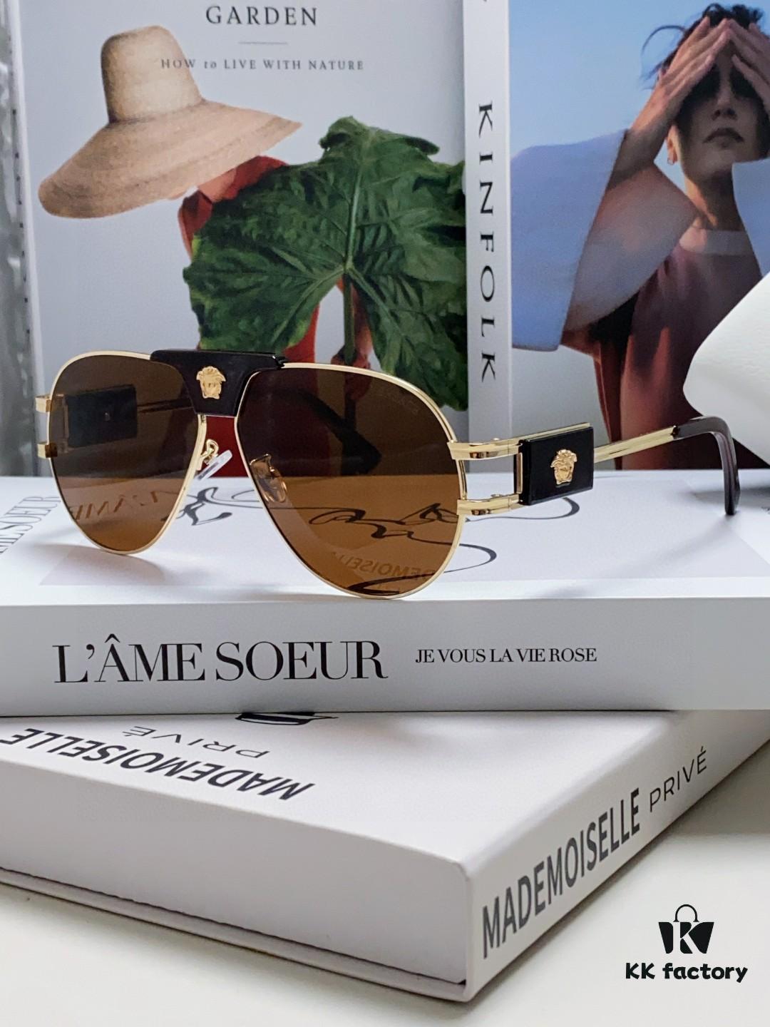6931f9953a89a121ed54ab28 VERSACE Versace Fashion Sunglasses in European and American Style, Unisex Polarized Sunglasses, Men's Sun Protection Glasses, Ideal Eyewear for Facial Contour Enhancement