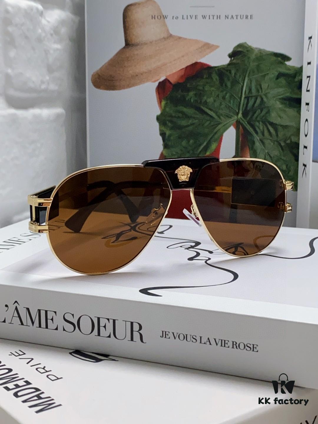 6931f9953a89a121ed54ab29 VERSACE Versace Fashion Sunglasses in European and American Style, Unisex Polarized Sunglasses, Men's Sun Protection Glasses, Ideal Eyewear for Facial Contour Enhancement