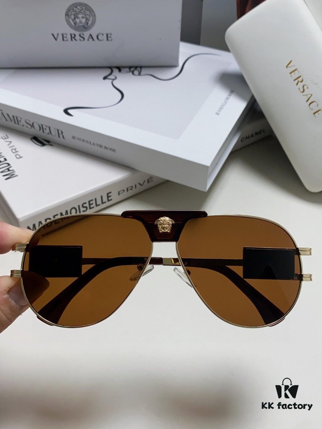6931f9953a89a121ed54ab2b VERSACE Versace Fashion Sunglasses in European and American Style, Unisex Polarized Sunglasses, Men's Sun Protection Glasses, Ideal Eyewear for Facial Contour Enhancement