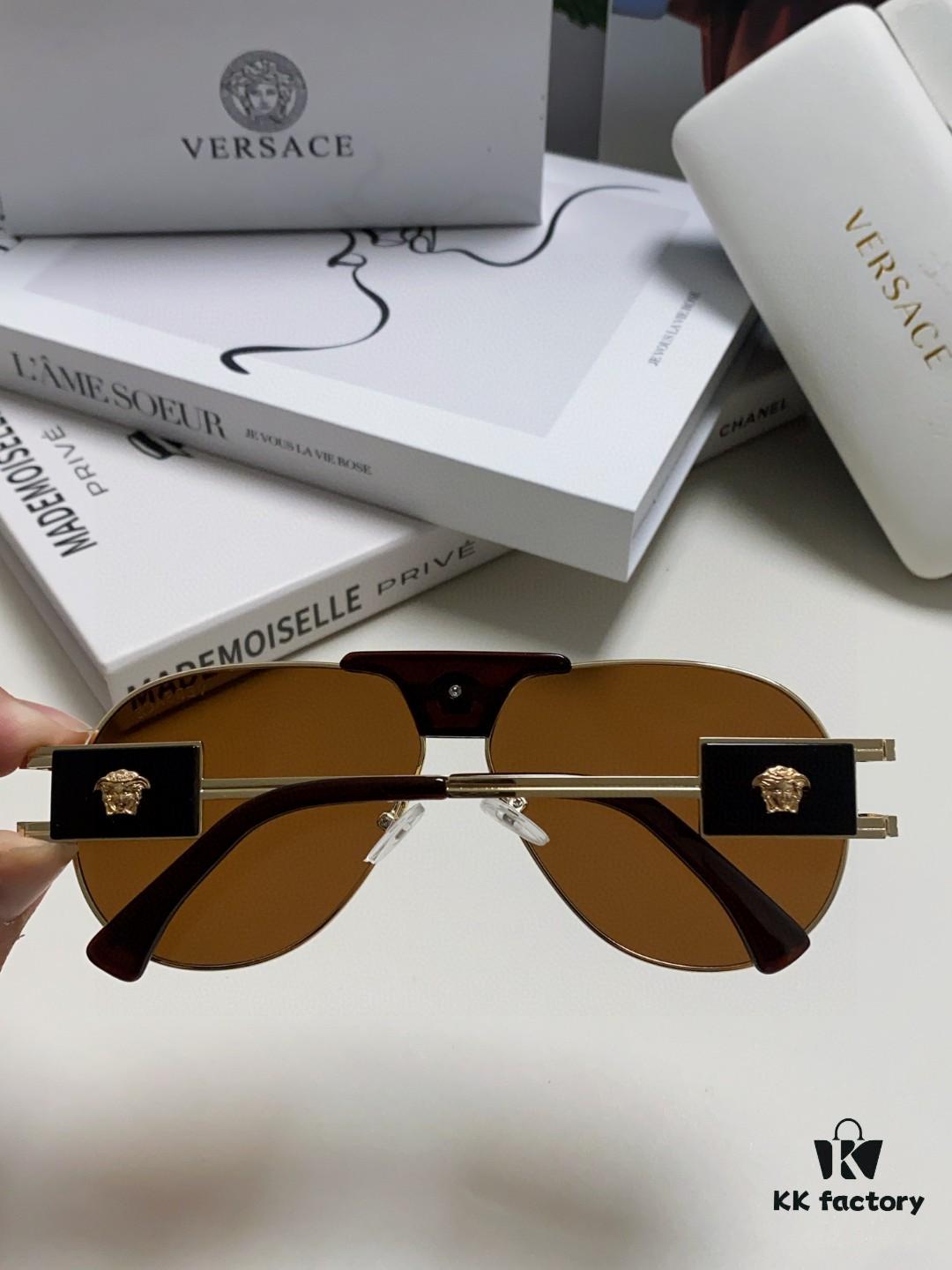 6931f9953a89a121ed54ab2c VERSACE Versace Fashion Sunglasses in European and American Style, Unisex Polarized Sunglasses, Men's Sun Protection Glasses, Ideal Eyewear for Facial Contour Enhancement