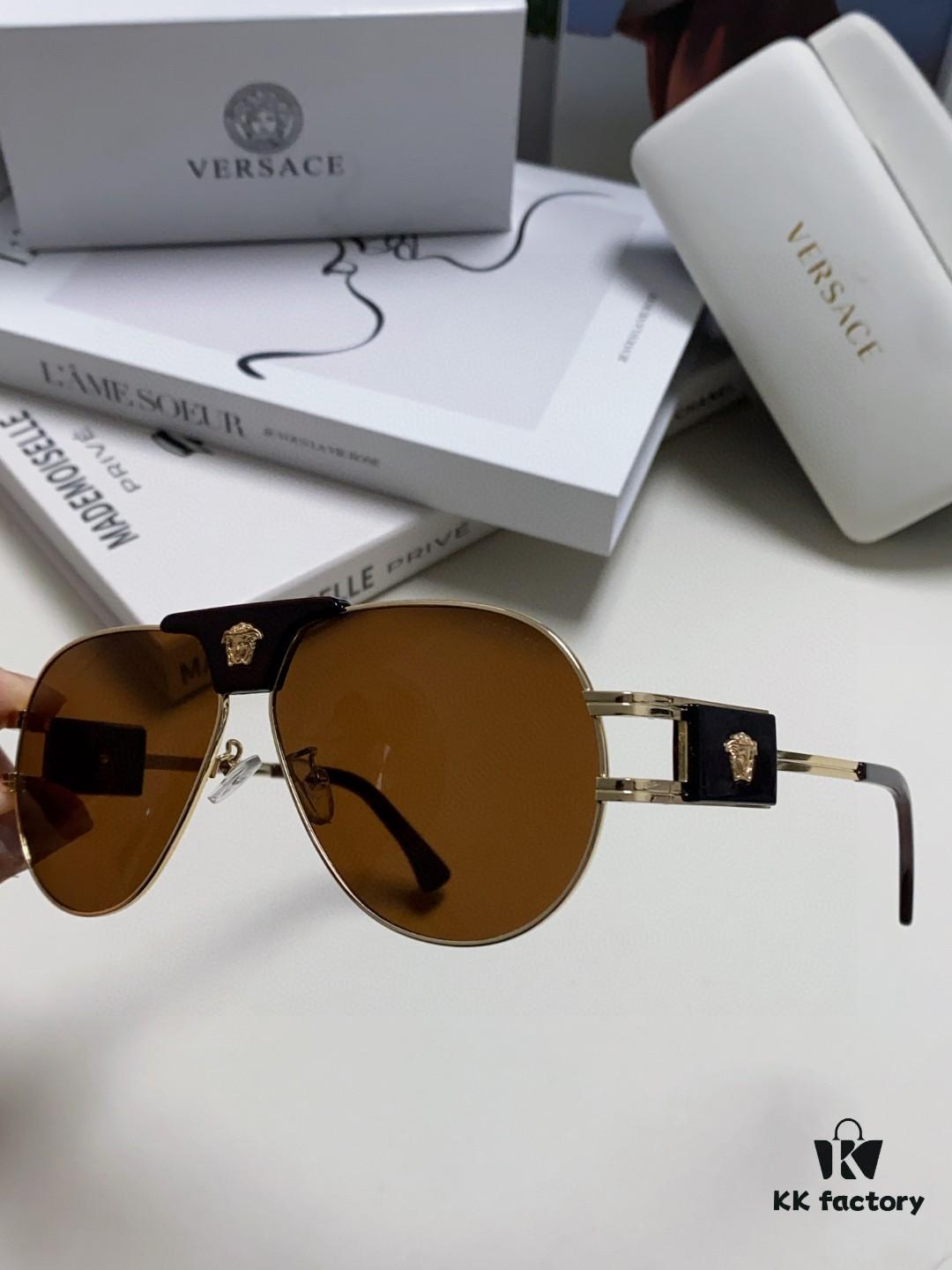 6931f9953a89a121ed54ab2d VERSACE Versace Fashion Sunglasses in European and American Style, Unisex Polarized Sunglasses, Men's Sun Protection Glasses, Ideal Eyewear for Facial Contour Enhancement