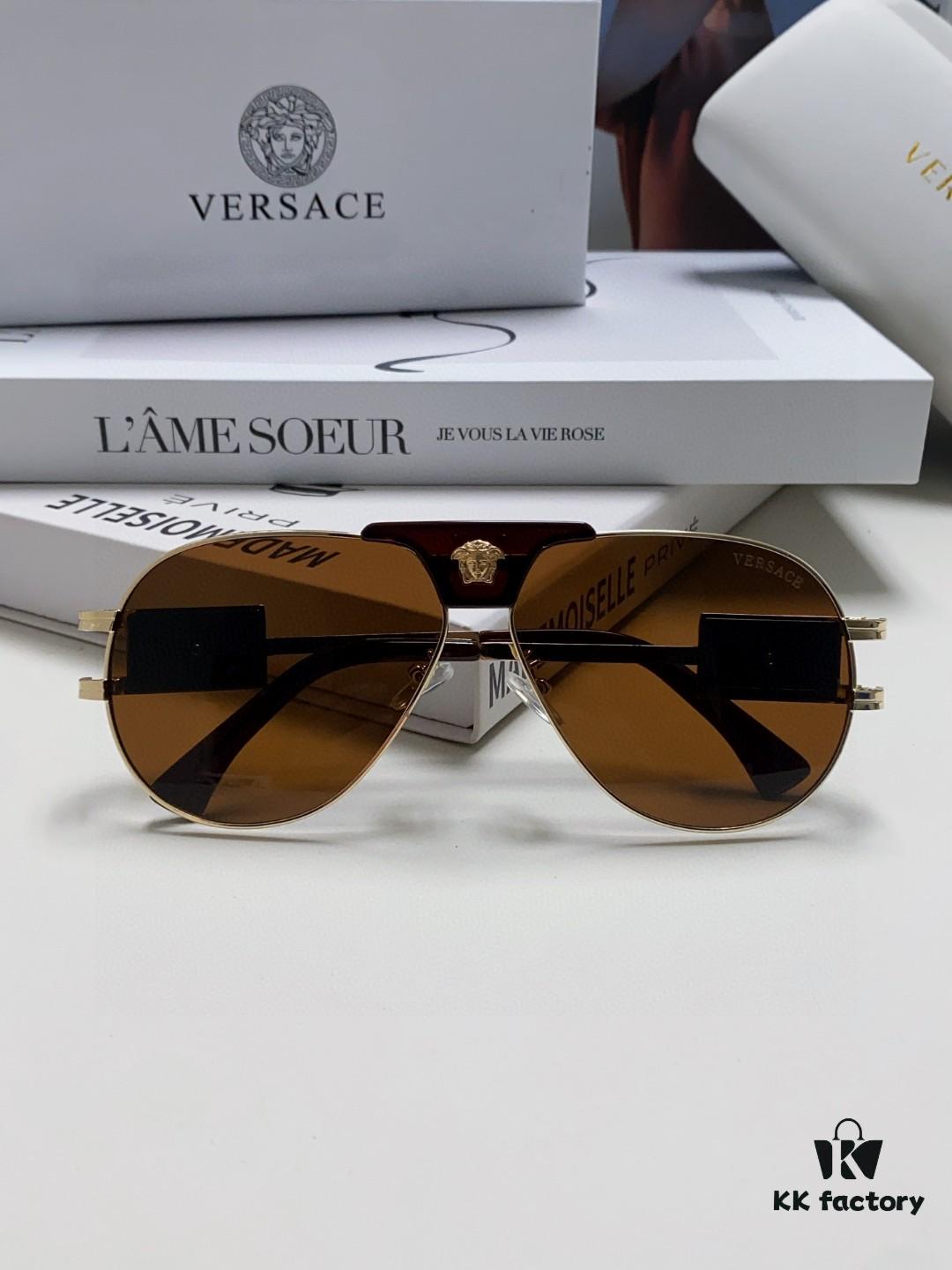 6931f9953a89a121ed54ab2e VERSACE Versace Fashion Sunglasses in European and American Style, Unisex Polarized Sunglasses, Men's Sun Protection Glasses, Ideal Eyewear for Facial Contour Enhancement
