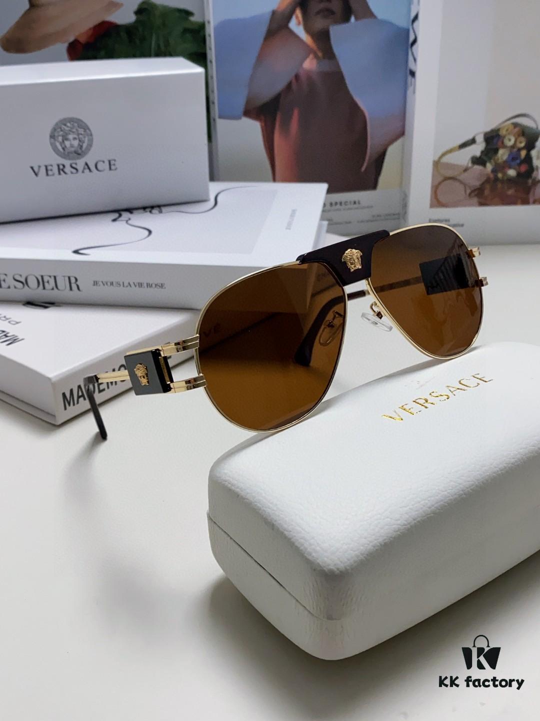 6931f9953a89a121ed54ab2f VERSACE Versace Fashion Sunglasses in European and American Style, Unisex Polarized Sunglasses, Men's Sun Protection Glasses, Ideal Eyewear for Facial Contour Enhancement