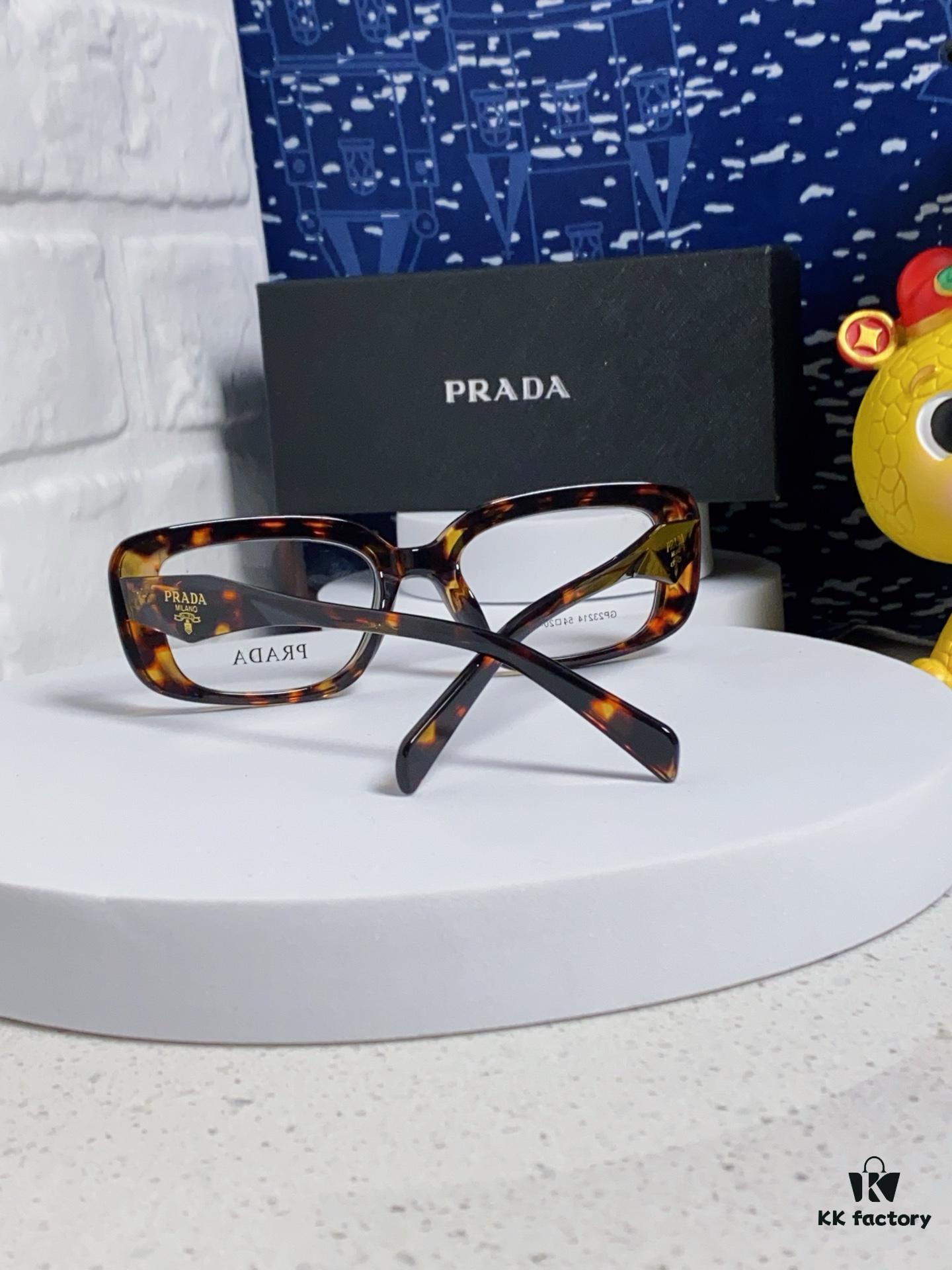 PRADA 2025 New Arrival Eyeglass Frame, Retro Full-Rim Square Optical Frame for Men and Women, Essential Everyday Eyewear