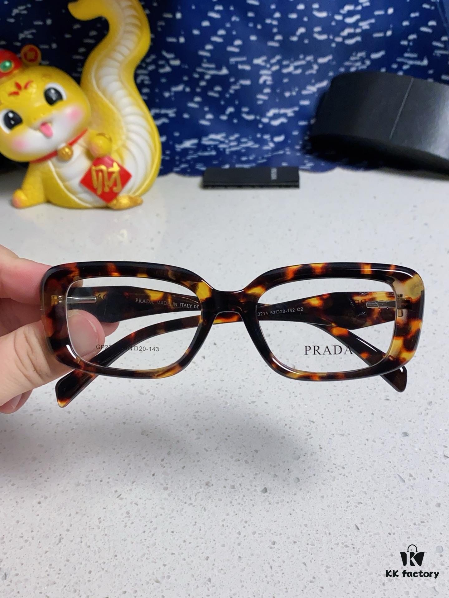 PRADA 2025 New Arrival Eyeglass Frame, Retro Full-Rim Square Optical Frame for Men and Women, Essential Everyday Eyewear