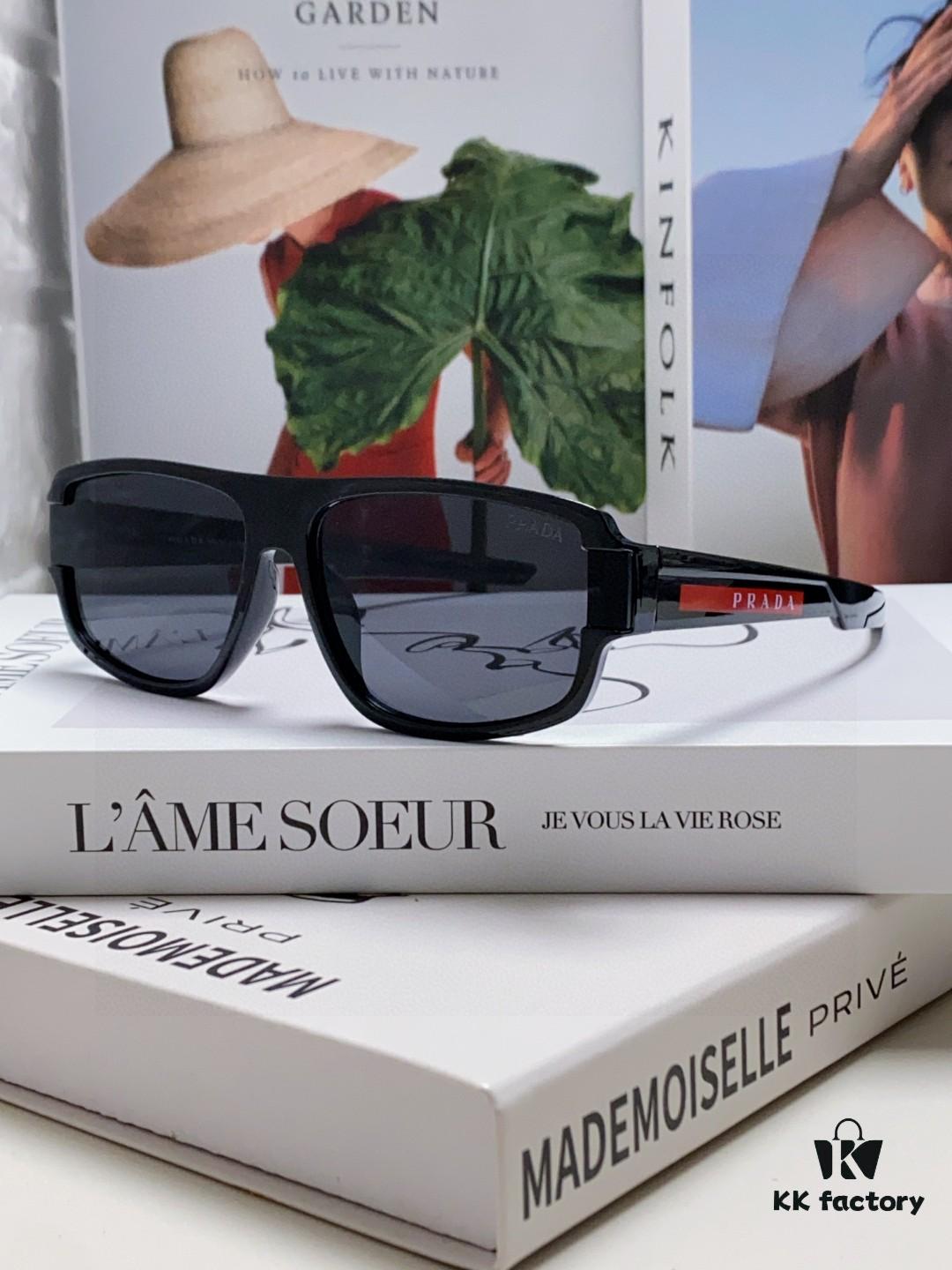 6931f9a63a89a121ed54ac07 Prada 2025 Men's Square Frame Lightweight Sports Sunglasses, European Style Minimalist Driving and Casual Sun Glasses
