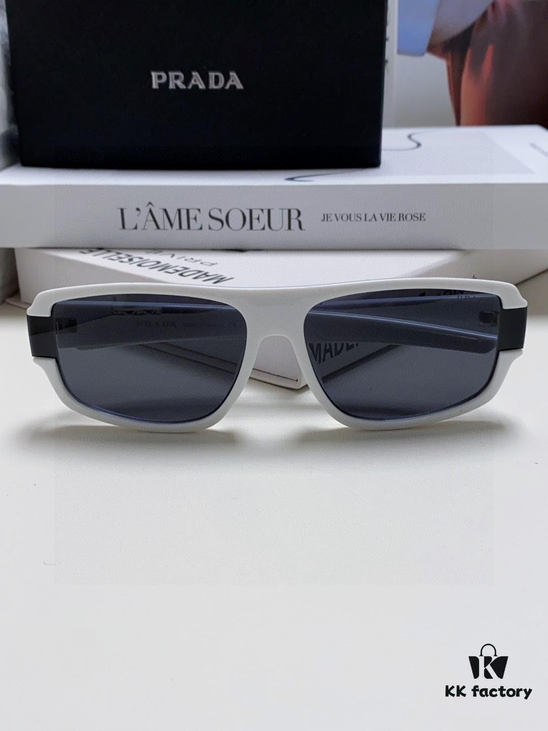 6931f9a73a89a121ed54ac18 Prada 2025 Men's Square Frame Lightweight Sports Sunglasses, Minimalist European Style Unisex Sun Glasses