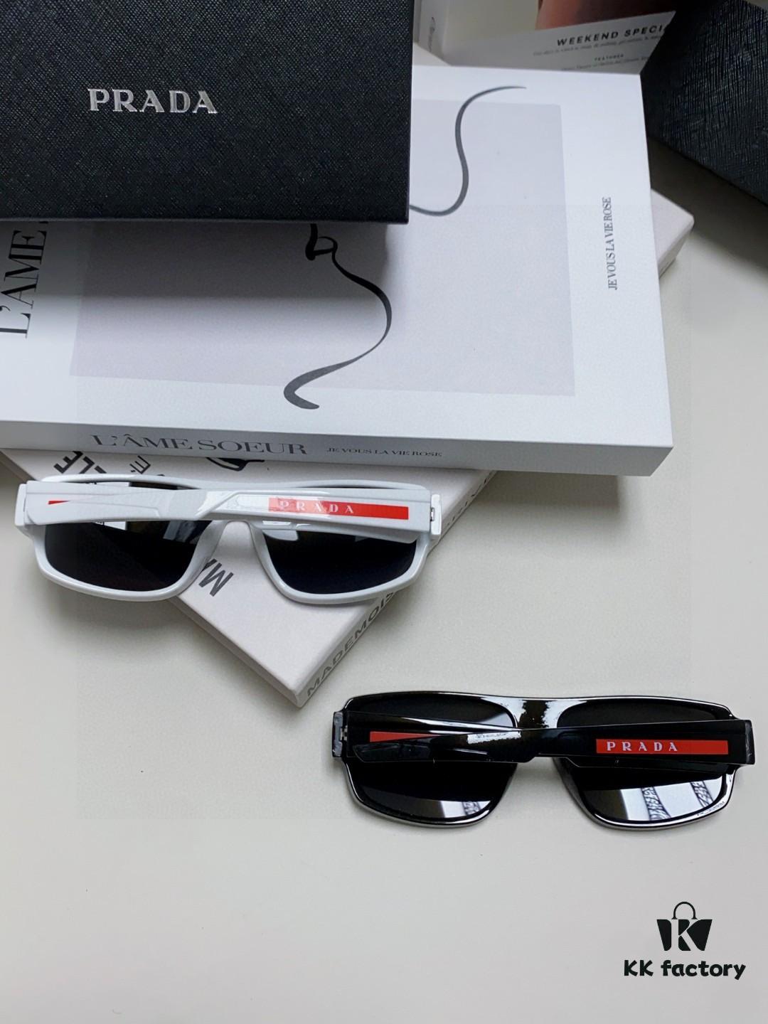 6931f9a83a89a121ed54ac1a Prada 2025 Men's Square Frame Lightweight Sports Sunglasses, Minimalist European Style Unisex Sun Glasses