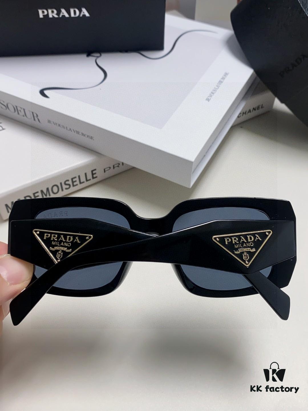 6931f9a83a89a121ed54ac20 Prada 2025 New Retro Inverted Triangle Logo Sunglasses for Women, Stylish and Slimming Square Frame, High-End Fashion Sun Glasses