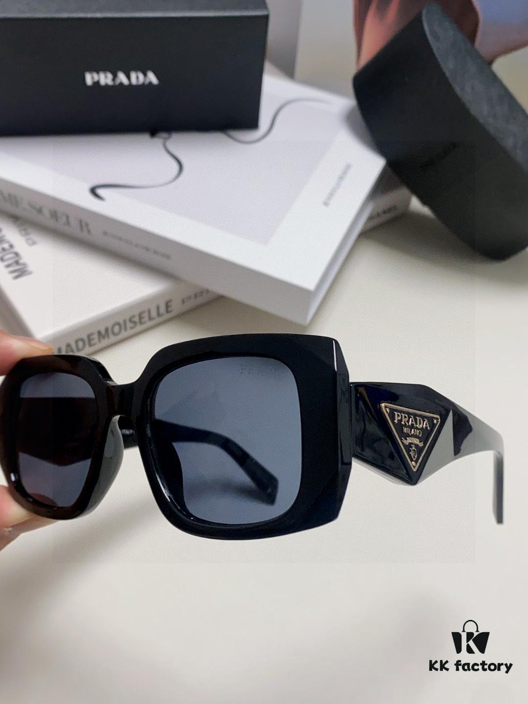 6931f9a83a89a121ed54ac21 Prada 2025 New Retro Inverted Triangle Logo Sunglasses for Women, Stylish and Slimming Square Frame, High-End Fashion Sun Glasses