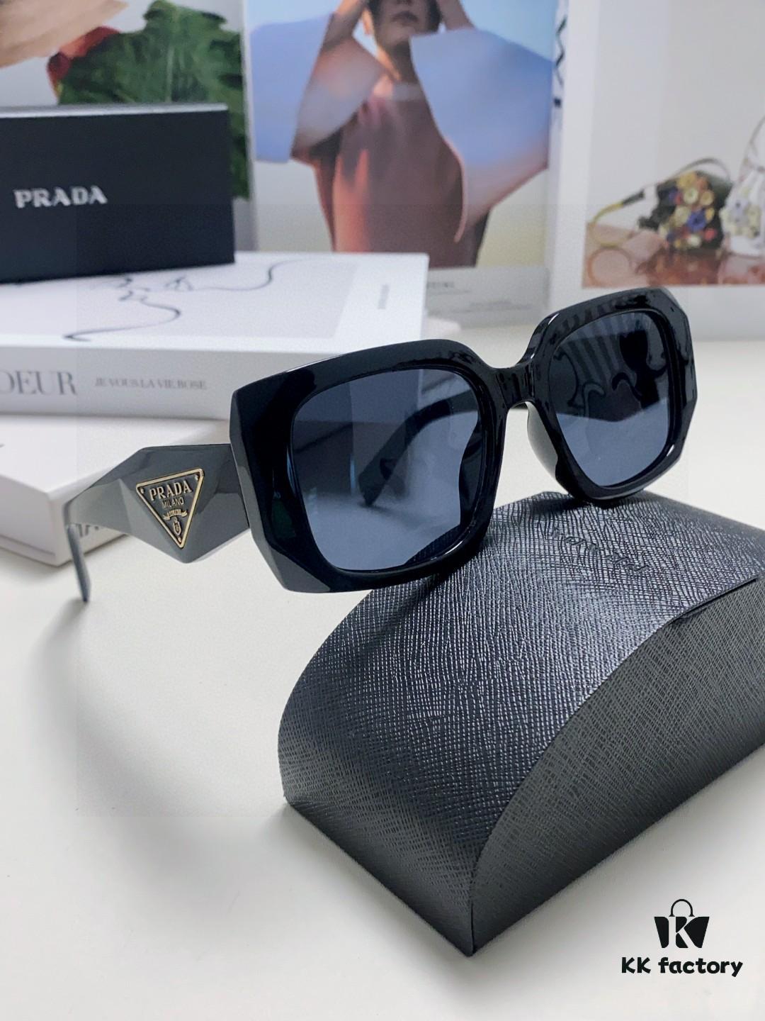 6931f9a83a89a121ed54ac23 Prada 2025 New Retro Inverted Triangle Logo Sunglasses for Women, Stylish and Slimming Square Frame, High-End Fashion Sun Glasses