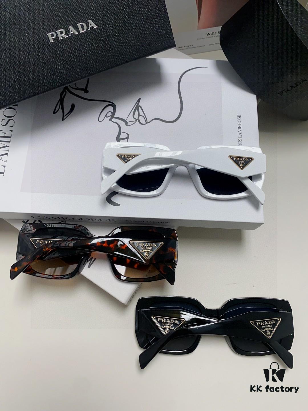 6931f9a83a89a121ed54ac24 Prada 2025 New Retro Inverted Triangle Logo Sunglasses for Women, Stylish and Slimming Square Frame, High-End Fashion Sun Glasses