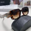 6931f9a93a89a121ed54ac2d Prada 2025 New Retro Inverted Triangle Logo Sunglasses for Women, Stylish and Elegant Square Frame, Slimming Design