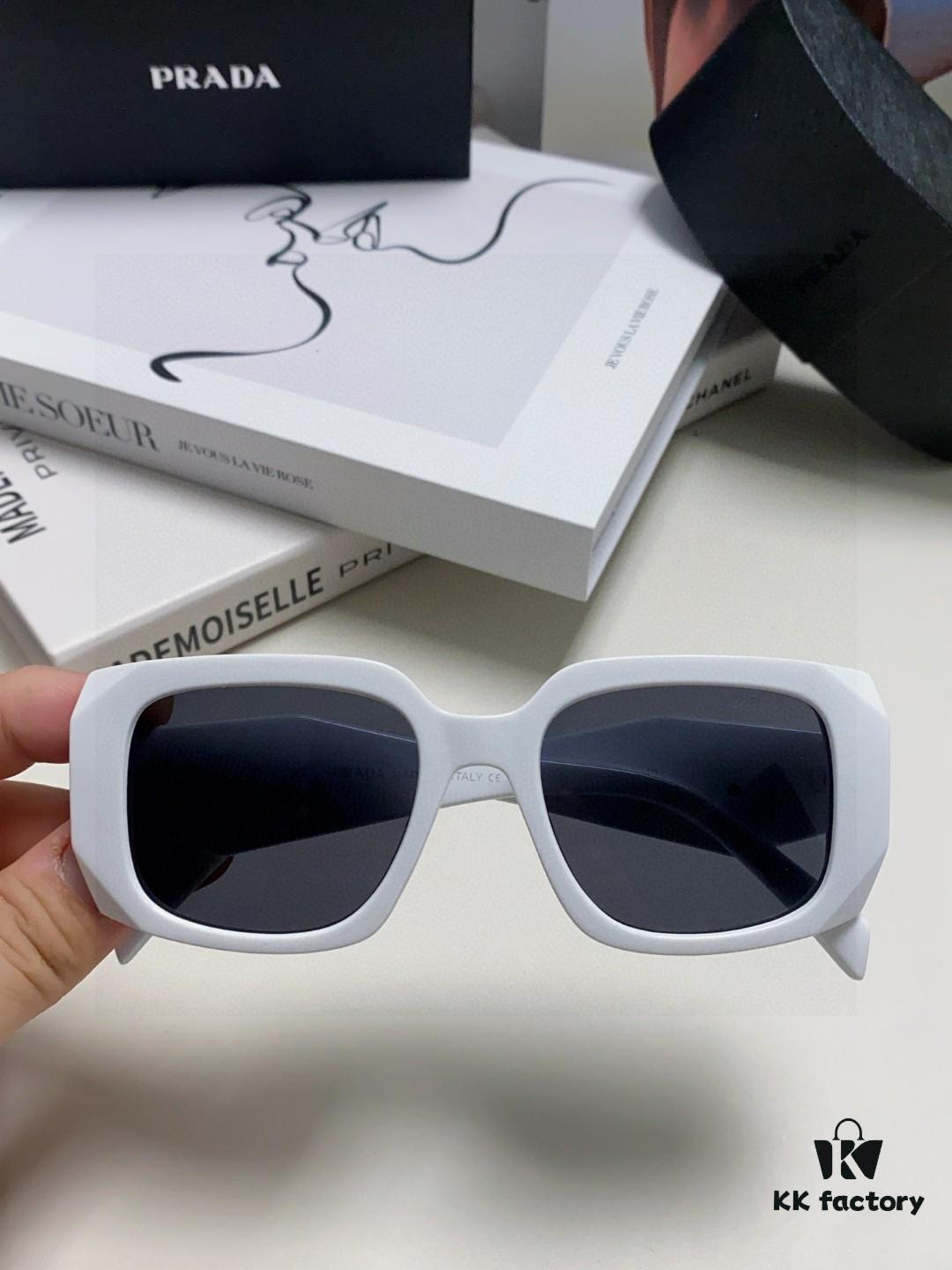 6931f9a93a89a121ed54ac33 Prada 2025 New Retro Inverted Triangle Logo Sunglasses for Women, Stylish and Slimming Square Frame, High-End Fashion Sun Glasses