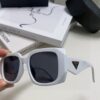 6931f9aa3a89a121ed54ac35 Prada 2025 New Retro Inverted Triangle Logo Sunglasses for Women, Stylish and Slimming Square Frame, High-End Fashion Sun Glasses