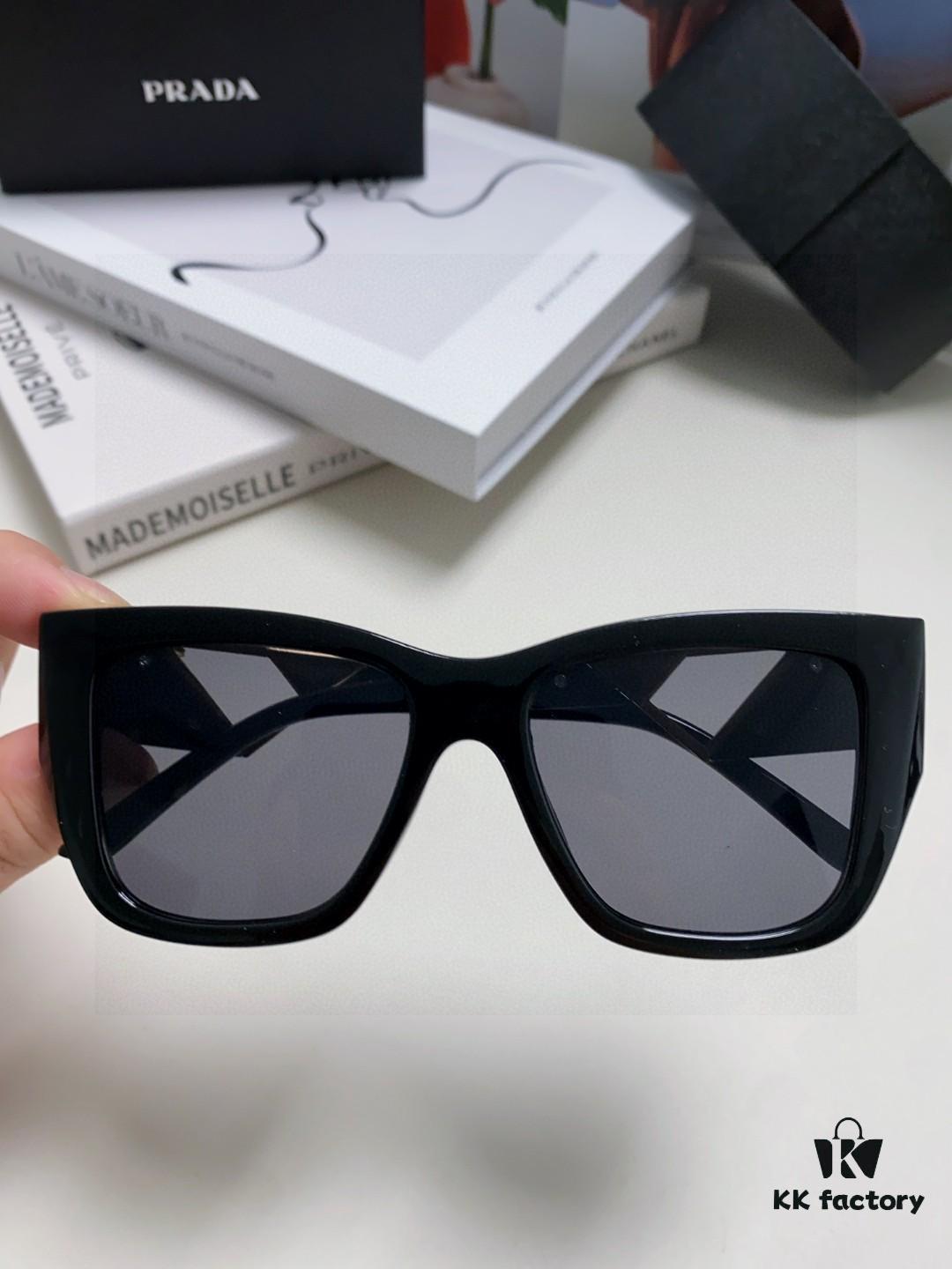 6931f9aa3a89a121ed54ac3e Prada 2025 Women's Square Frame Slimming and Versatile Sunglasses, High-End European Fashion Sun Glasses