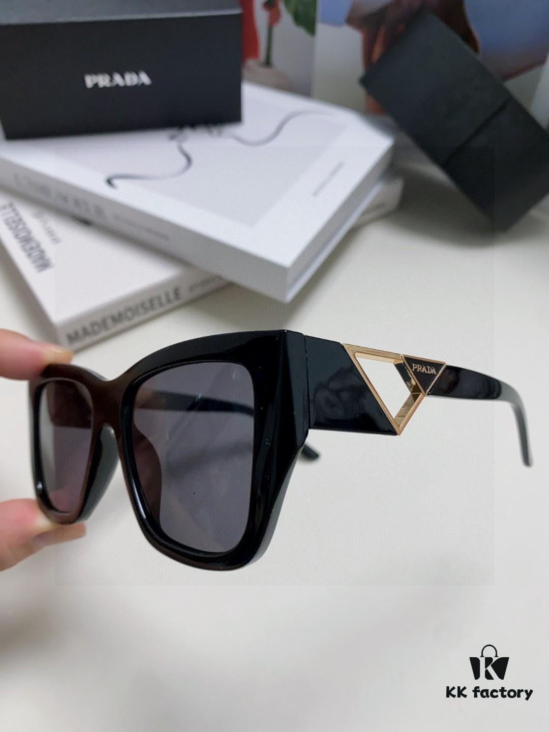 6931f9aa3a89a121ed54ac40 Prada 2025 Women's Square Frame Slimming and Versatile Sunglasses, High-End European Fashion Sun Glasses