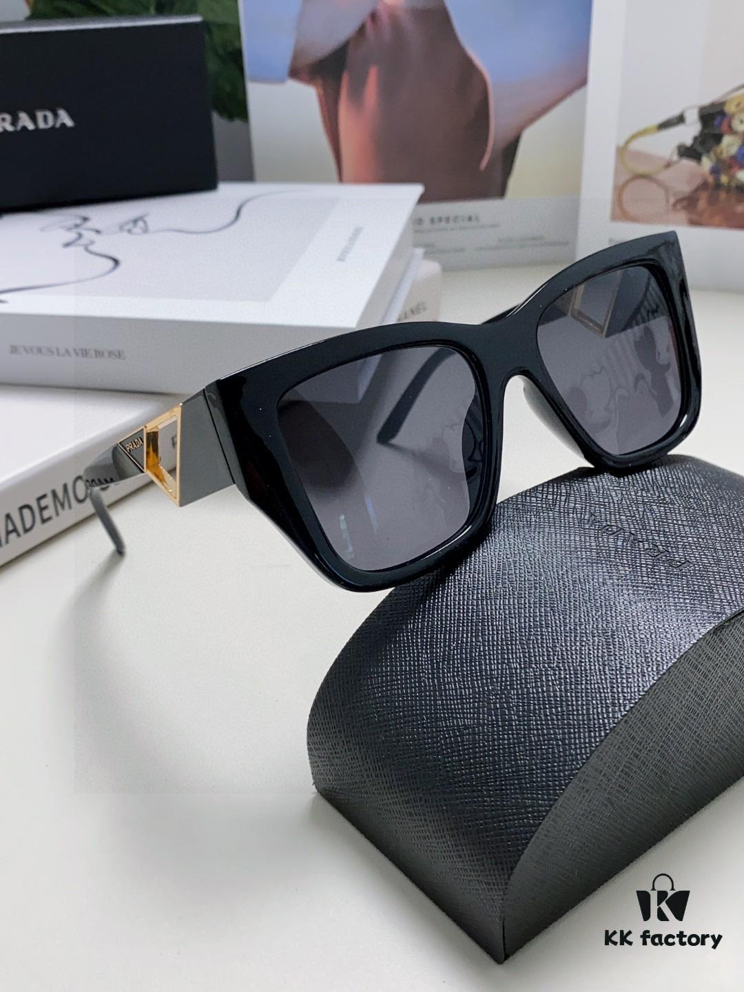 6931f9aa3a89a121ed54ac42 Prada 2025 Women's Square Frame Slimming and Versatile Sunglasses, High-End European Fashion Sun Glasses