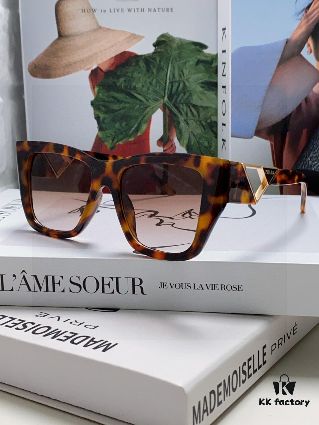 6931f9ab3a89a121ed54ac46 Prada 2025 European and American High-End Women's Square Frame Slimming Versatile Sunglasses, Trendy Street Snap Sun Protection Shades