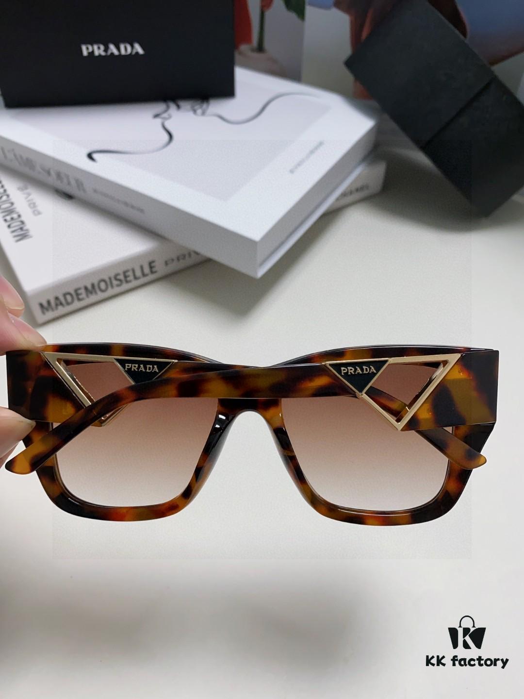 6931f9ab3a89a121ed54ac4a Prada 2025 European and American High-End Women's Square Frame Slimming Versatile Sunglasses, Trendy Street Snap Sun Protection Shades