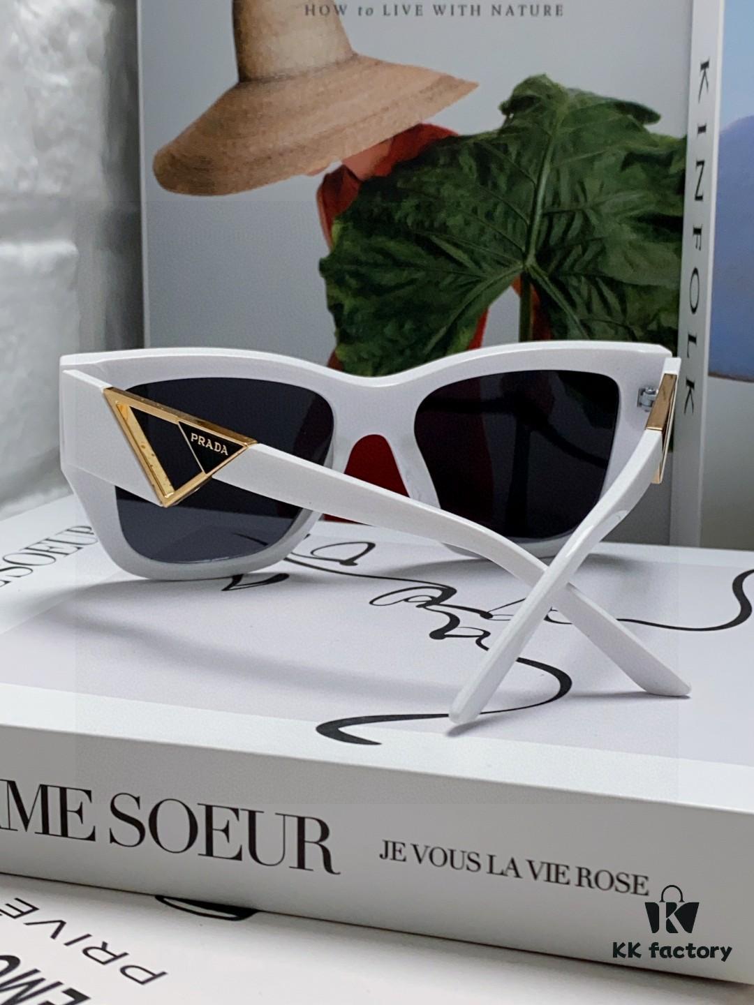 6931f9ac3a89a121ed54ac53 Prada 2025 European and American High-End Women's Square Frame Slimming Versatile Sunglasses, Influencer Street Style Sun Protection Eyewear