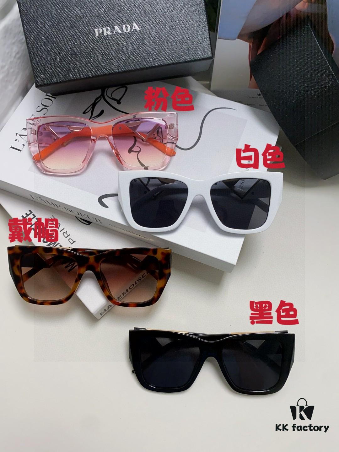 6931f9ac3a89a121ed54ac5a Prada 2025 European and American High-End Women's Square Frame Slimming Versatile Sunglasses, Influencer Street Style Sun Protection Eyewear