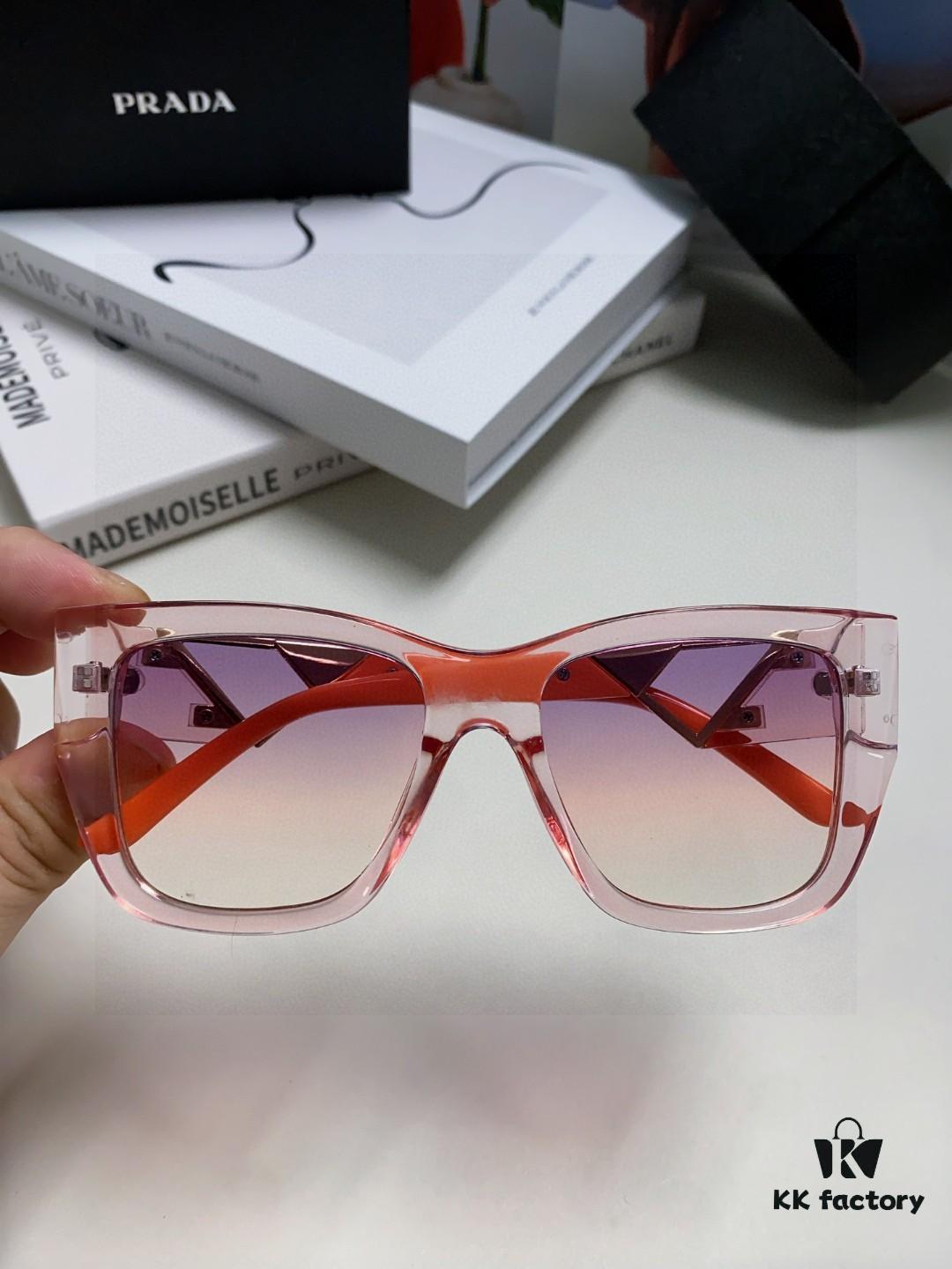 6931f9ac3a89a121ed54ac5e Prada 2025 European and American High-End Women's Square Frame Slimming Versatile Sunglasses, Popular Street Snap UV Protection Shades