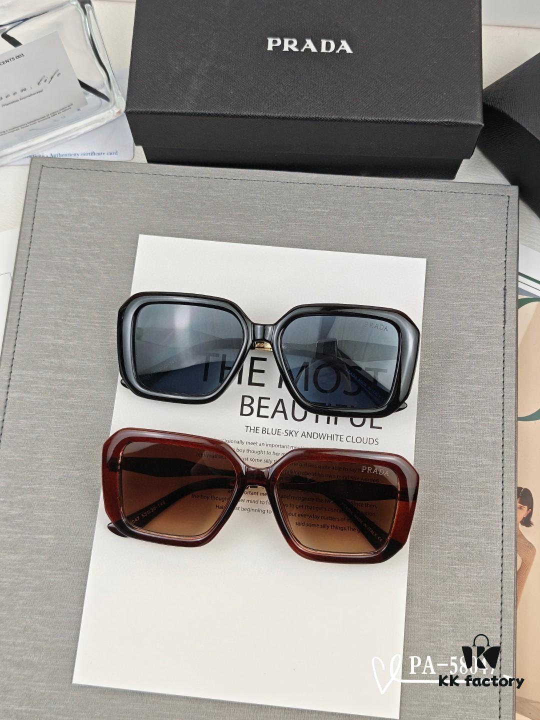 6931f9b03a89a121ed54ac8a PRADA New Model Sunglasses 58047 Lightweight TR Frame with Polaroid Resin Lenses Fashion UV Protection Unisex Sun Glasses