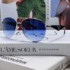 6931f9b63a89a121ed54ace7 Prada 2024 New Polarized Print Double-Bridge Sunglasses Classic Aviator UV and Blue Light Blocking Unisex Driving Sunglasses