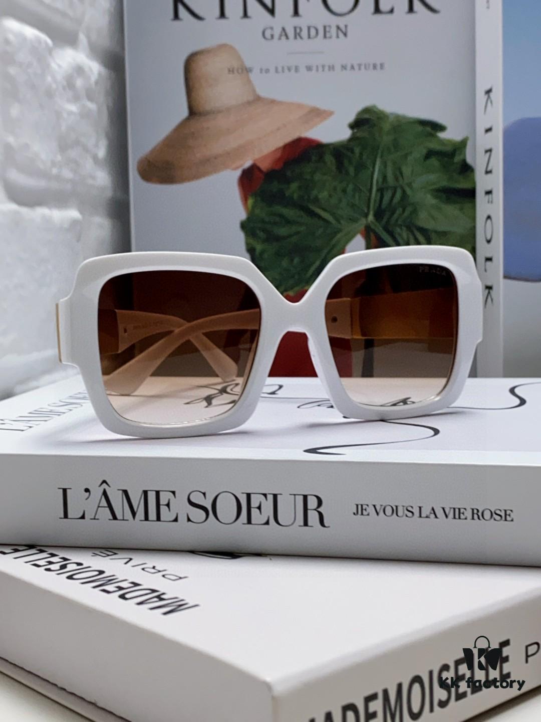 PRADA Runway Show Advertising Style Bicolor Sporty Sunglasses