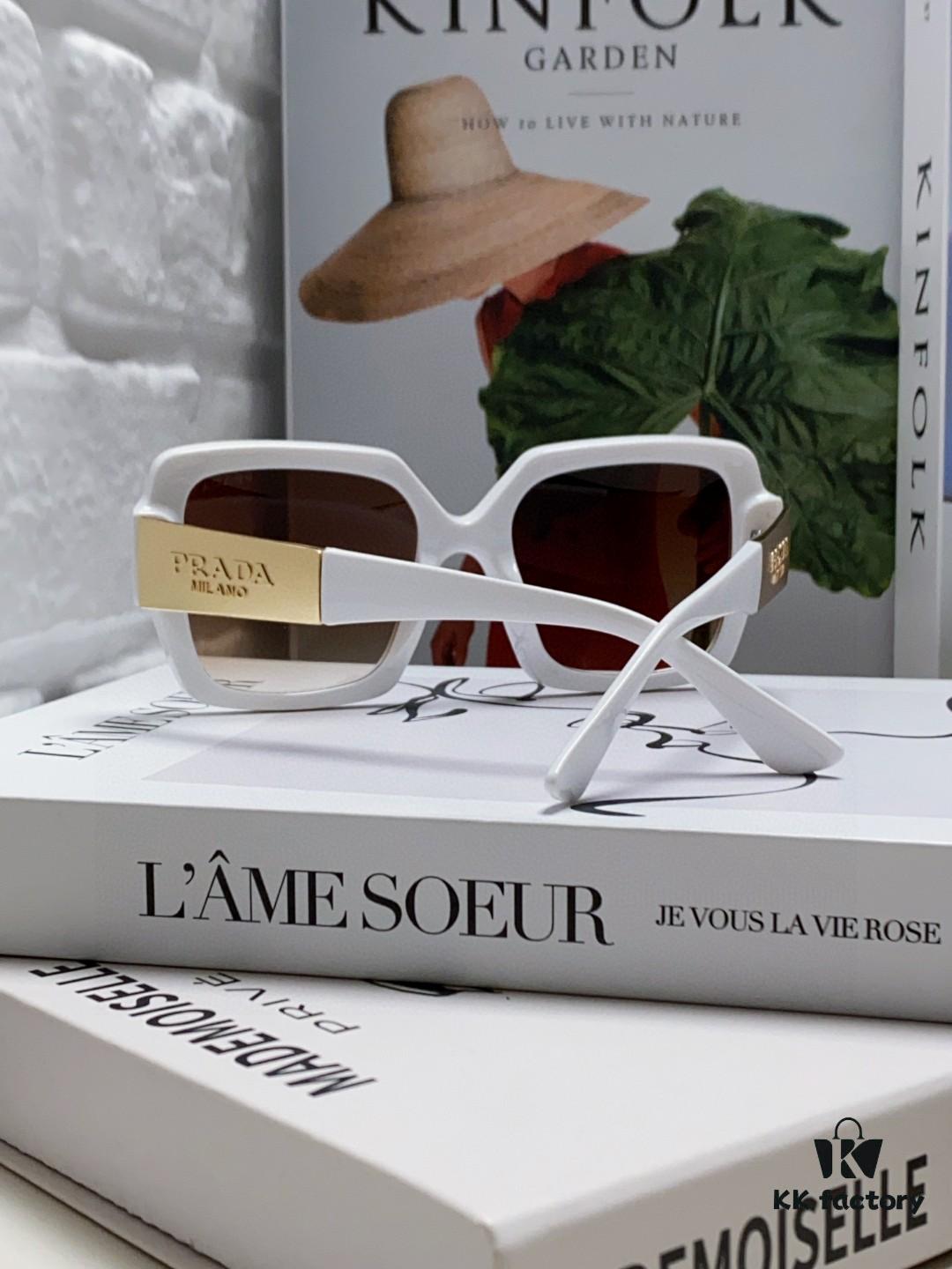 PRADA Runway Show Advertising Style Bicolor Sporty Sunglasses
