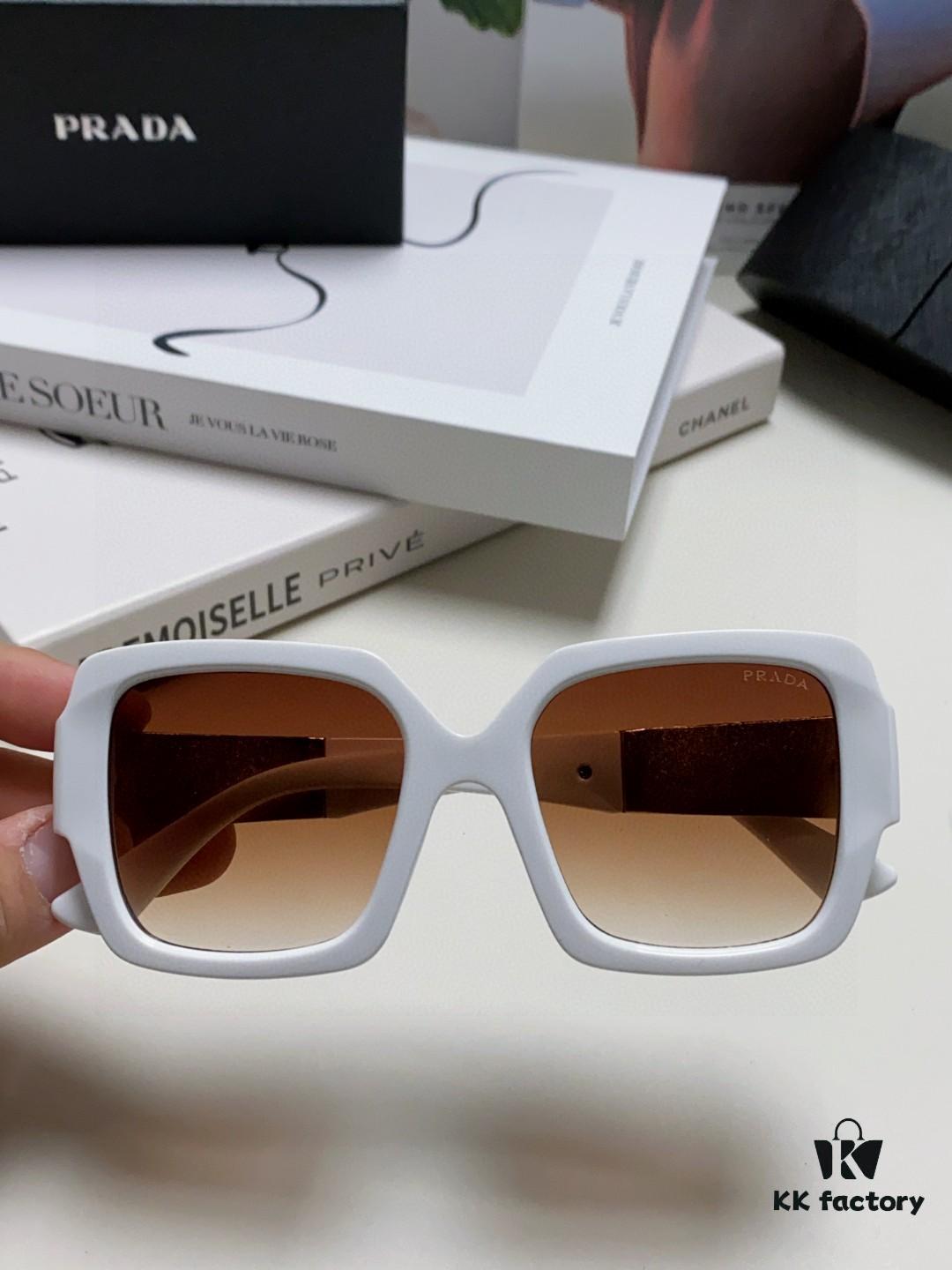 PRADA Runway Show Advertising Style Bicolor Sporty Sunglasses