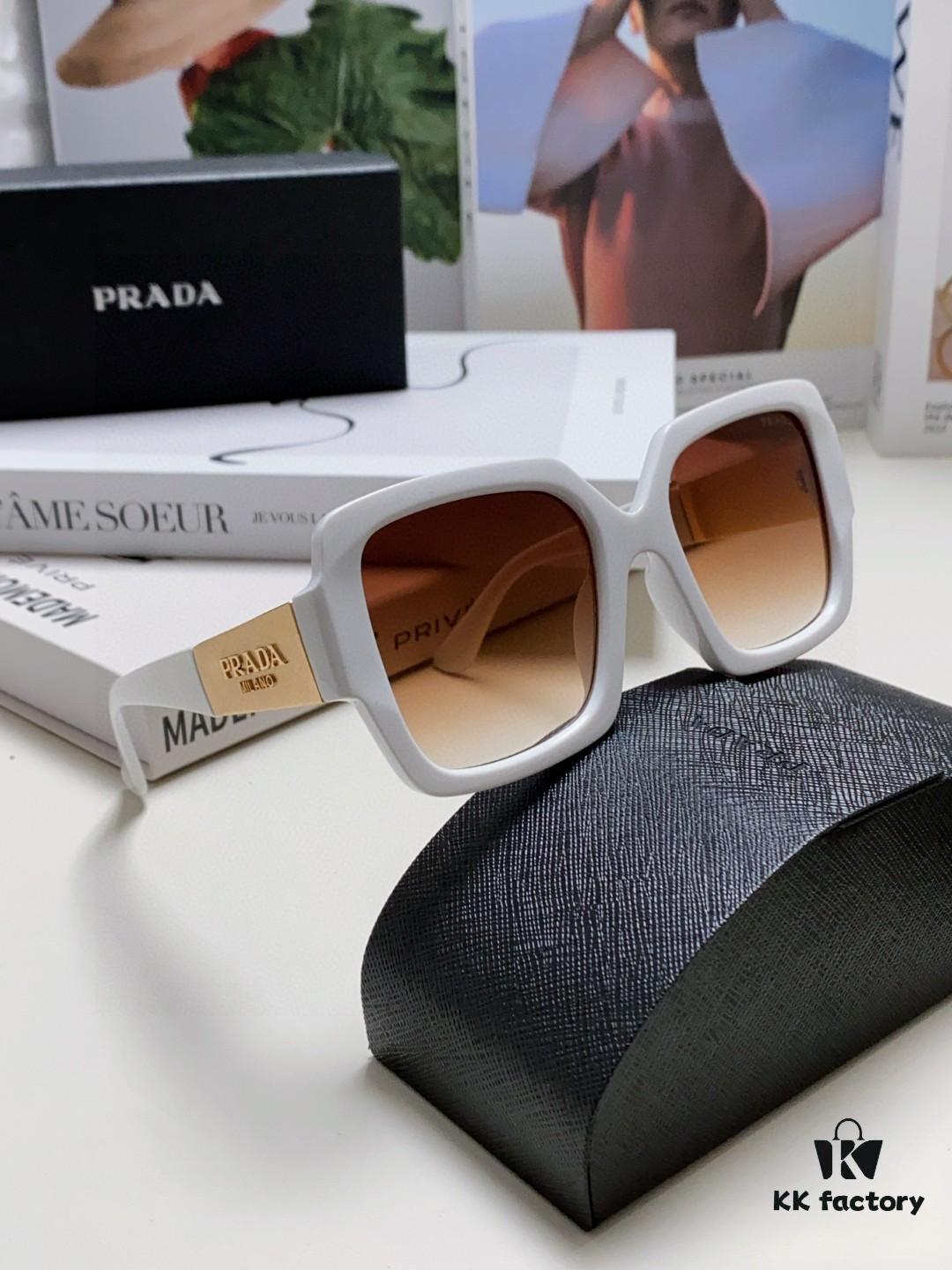 PRADA Runway Show Advertising Style Bicolor Sporty Sunglasses