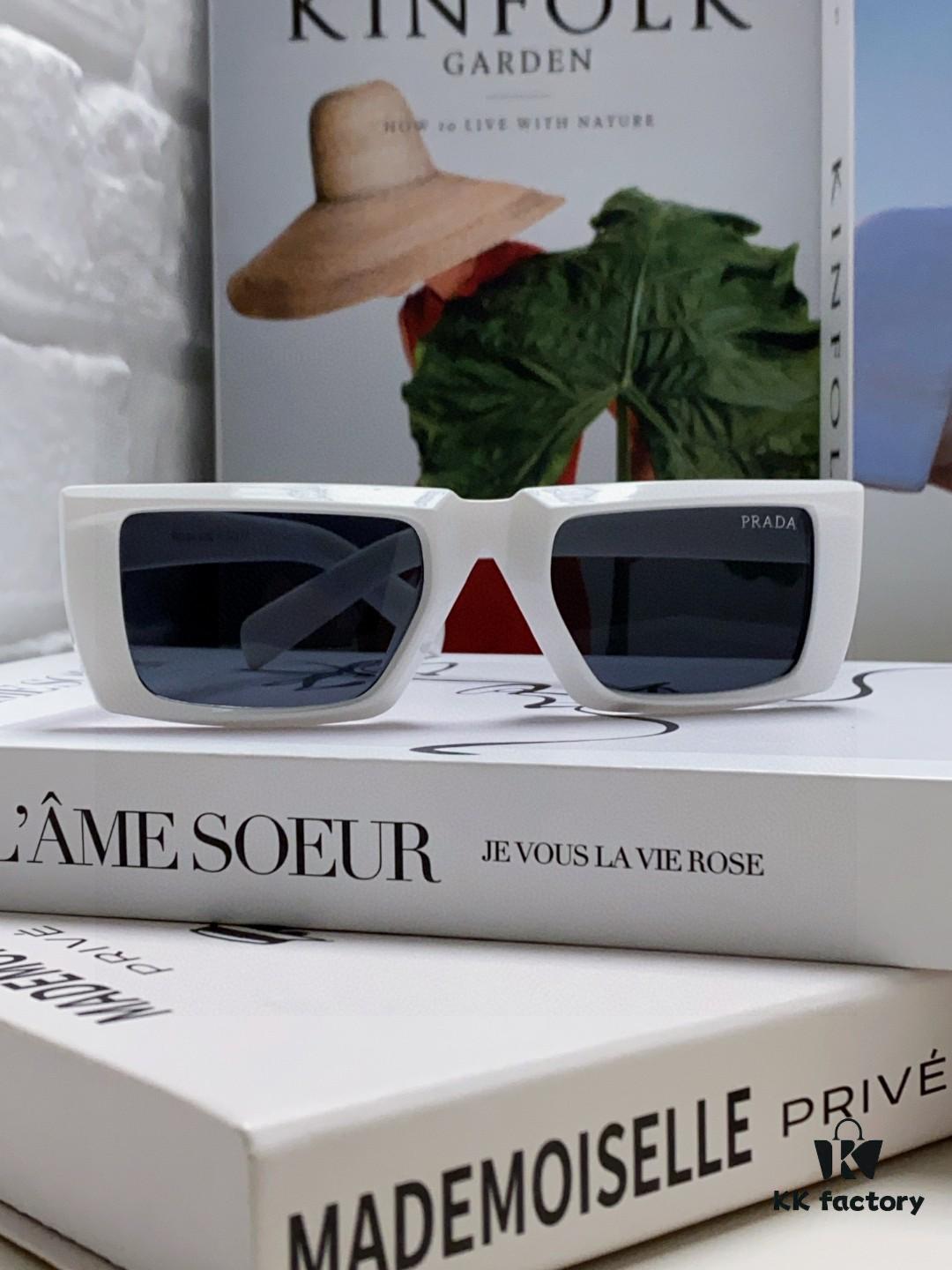 6931f9d93a89a121ed54aed6 PRADA Prada 25 Summer New 3D Square Frame Sunglasses Unisex Runway Style Hiking Square SPR24Y Sunglass Lens Shades
