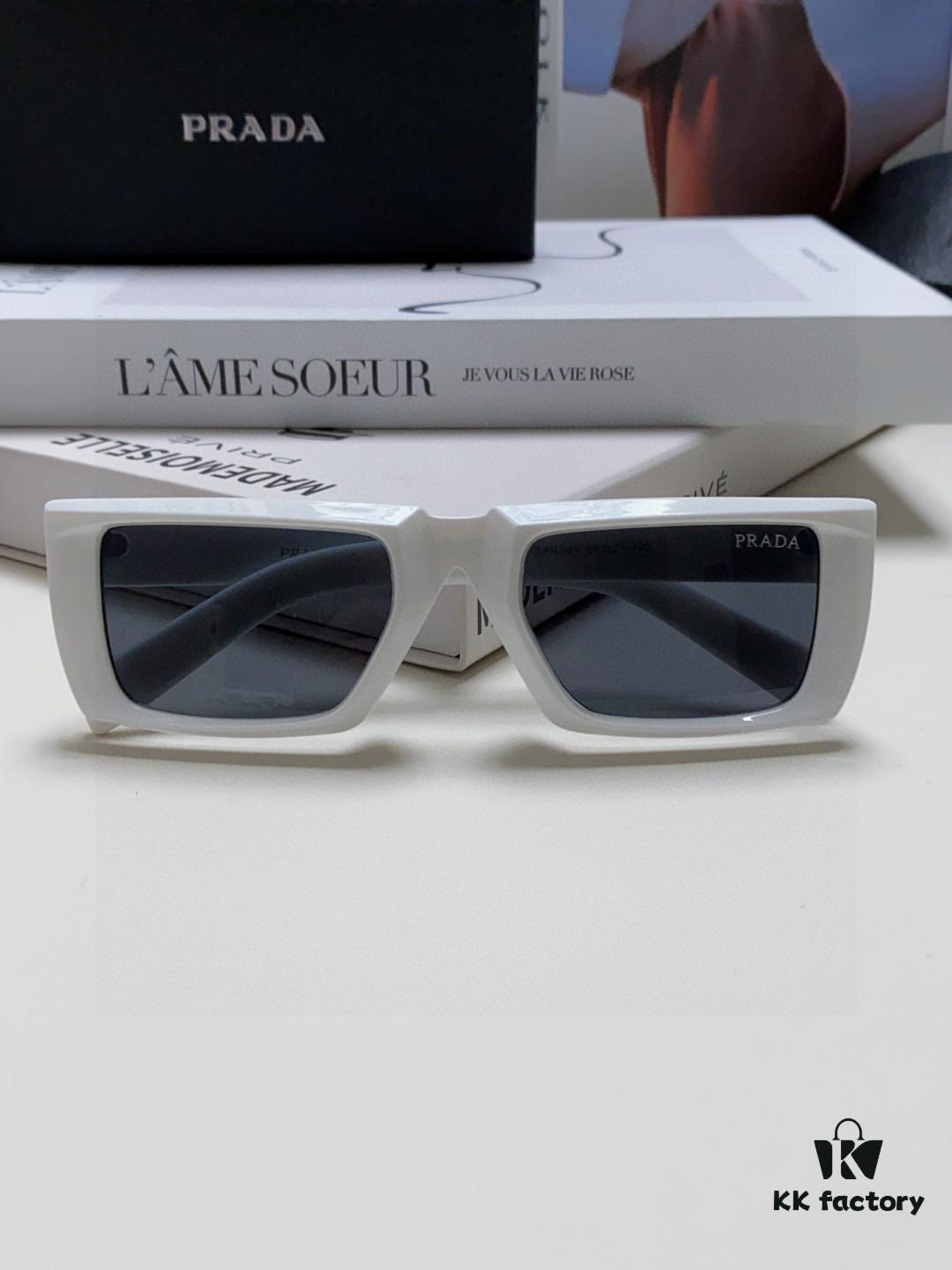 6931f9da3a89a121ed54aedb PRADA Prada 25 Summer New 3D Square Frame Sunglasses Unisex Runway Style Hiking Square SPR24Y Sunglass Lens Shades
