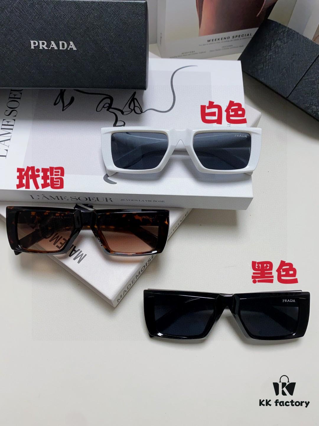 6931f9db3a89a121ed54aee8 PRADA 2025 Summer New 3D Square Sunglasses Unisex Runway Style Hiking Frame SPR24Y Sunglass Lens Shades