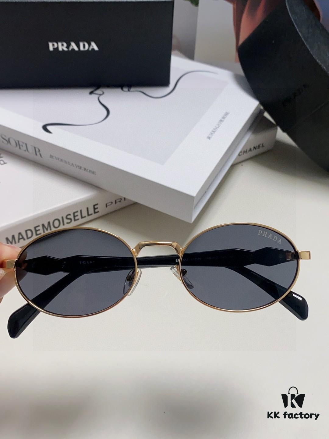 6931f9db3a89a121ed54aeee Prada Small Round Frame ✔️ Fashionable Metal Oversized Sunglasses