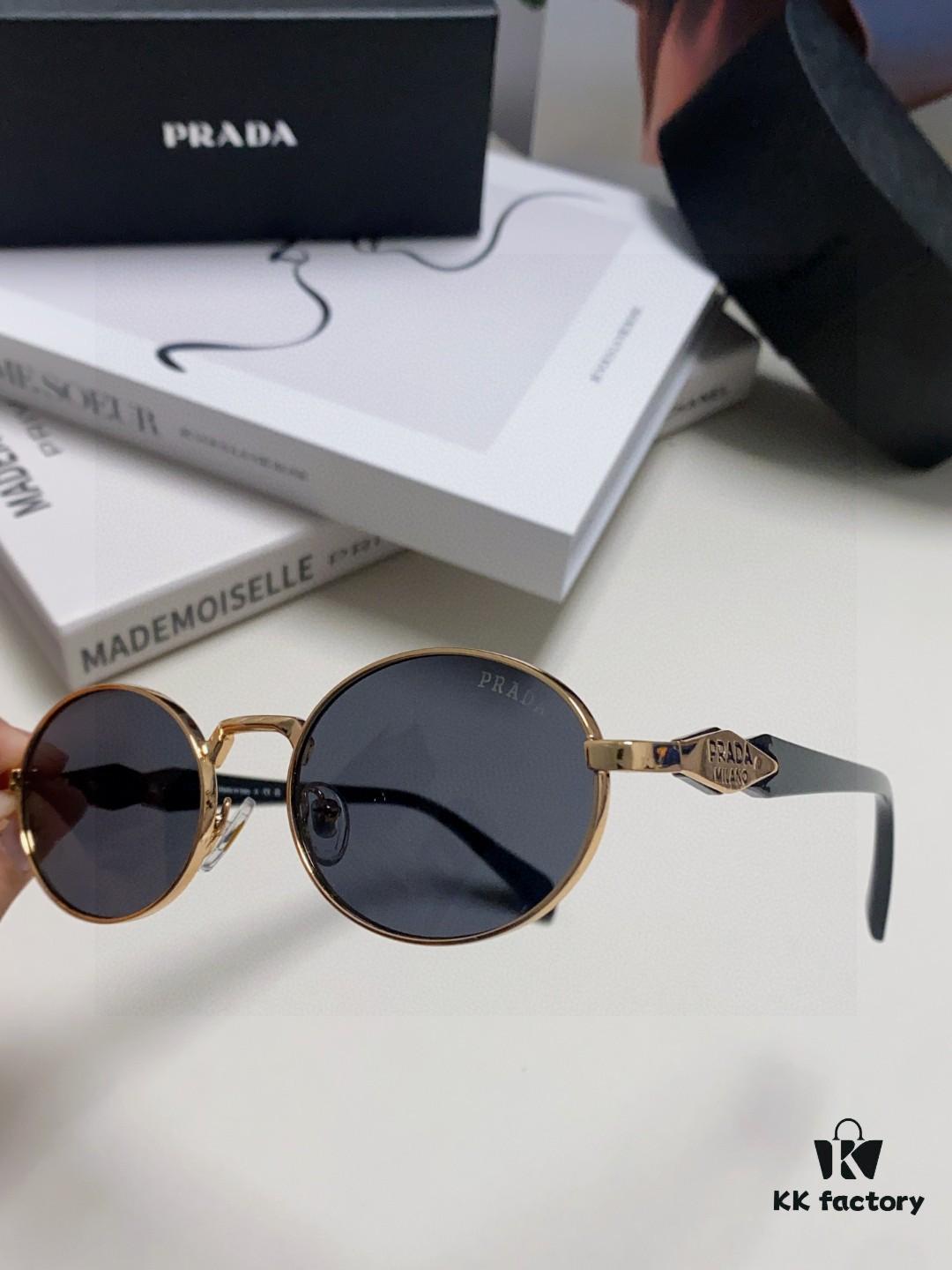6931f9db3a89a121ed54aef0 Prada Small Round Frame ✔️ Fashionable Metal Oversized Sunglasses