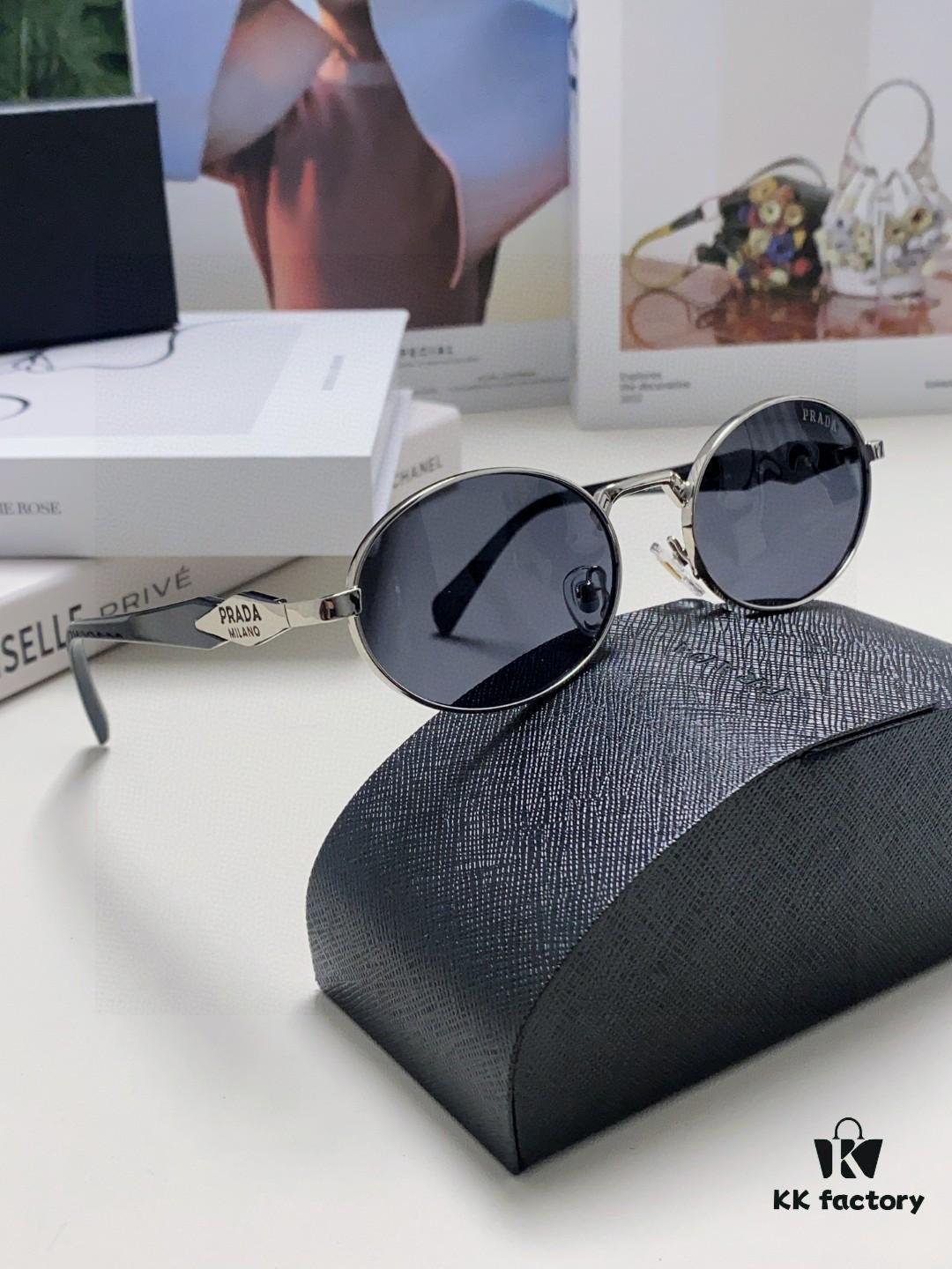6931f9dc3a89a121ed54aefe Prada Small Round Frame ✔️ Fashionable Metal Oversized Sunglasses