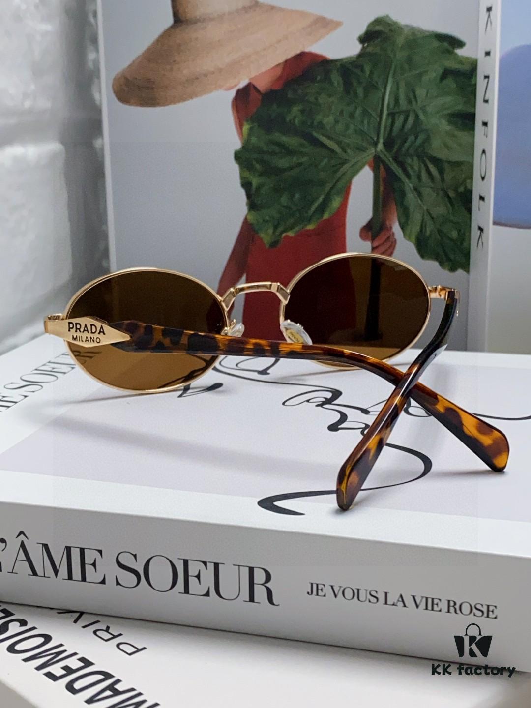 6931f9dd3a89a121ed54af04 Prada Small Round Frame ✔️ Fashionable Metal Oversized Sunglasses