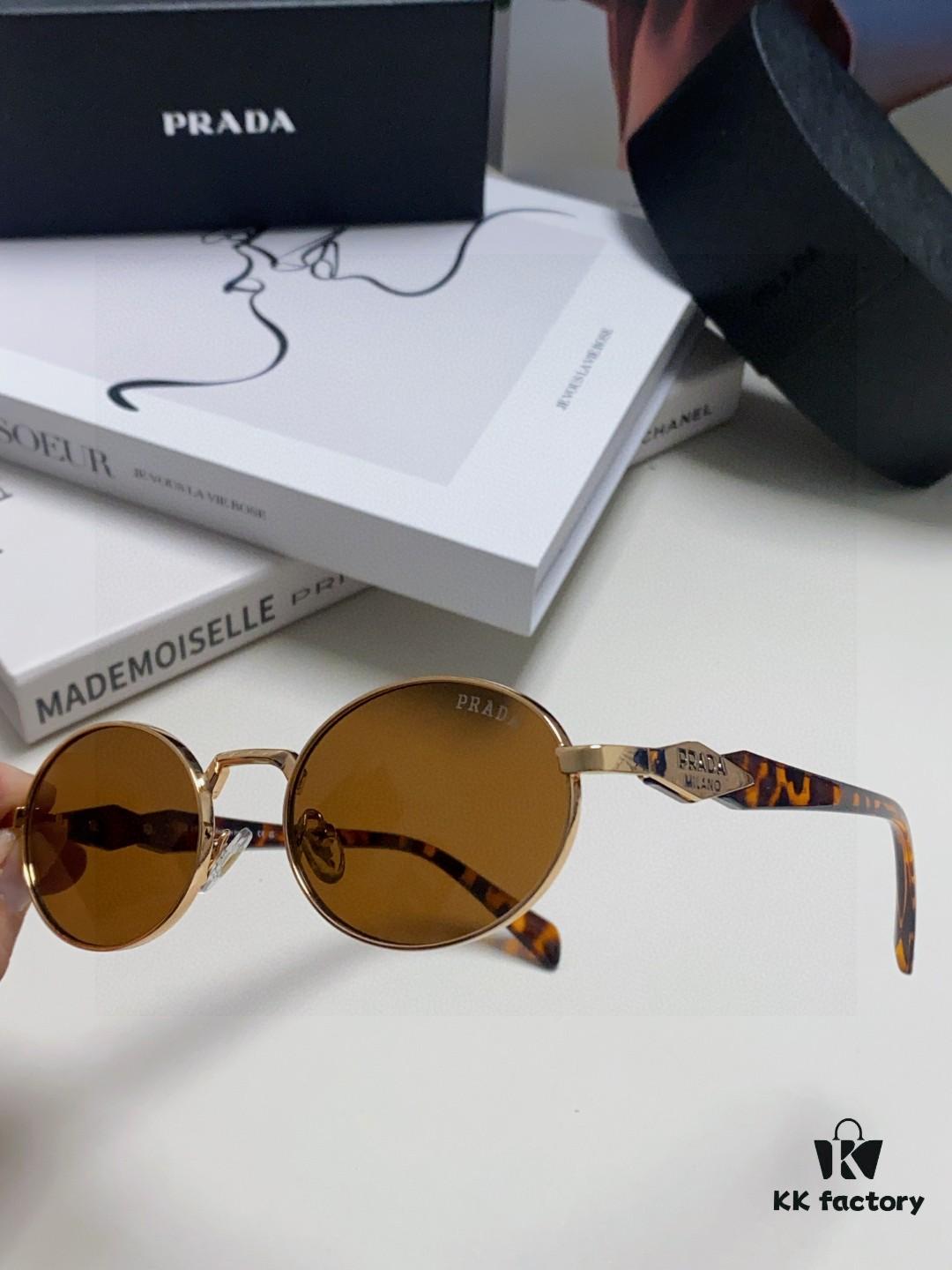 6931f9dd3a89a121ed54af07 Prada Small Round Frame ✔️ Fashionable Metal Oversized Sunglasses