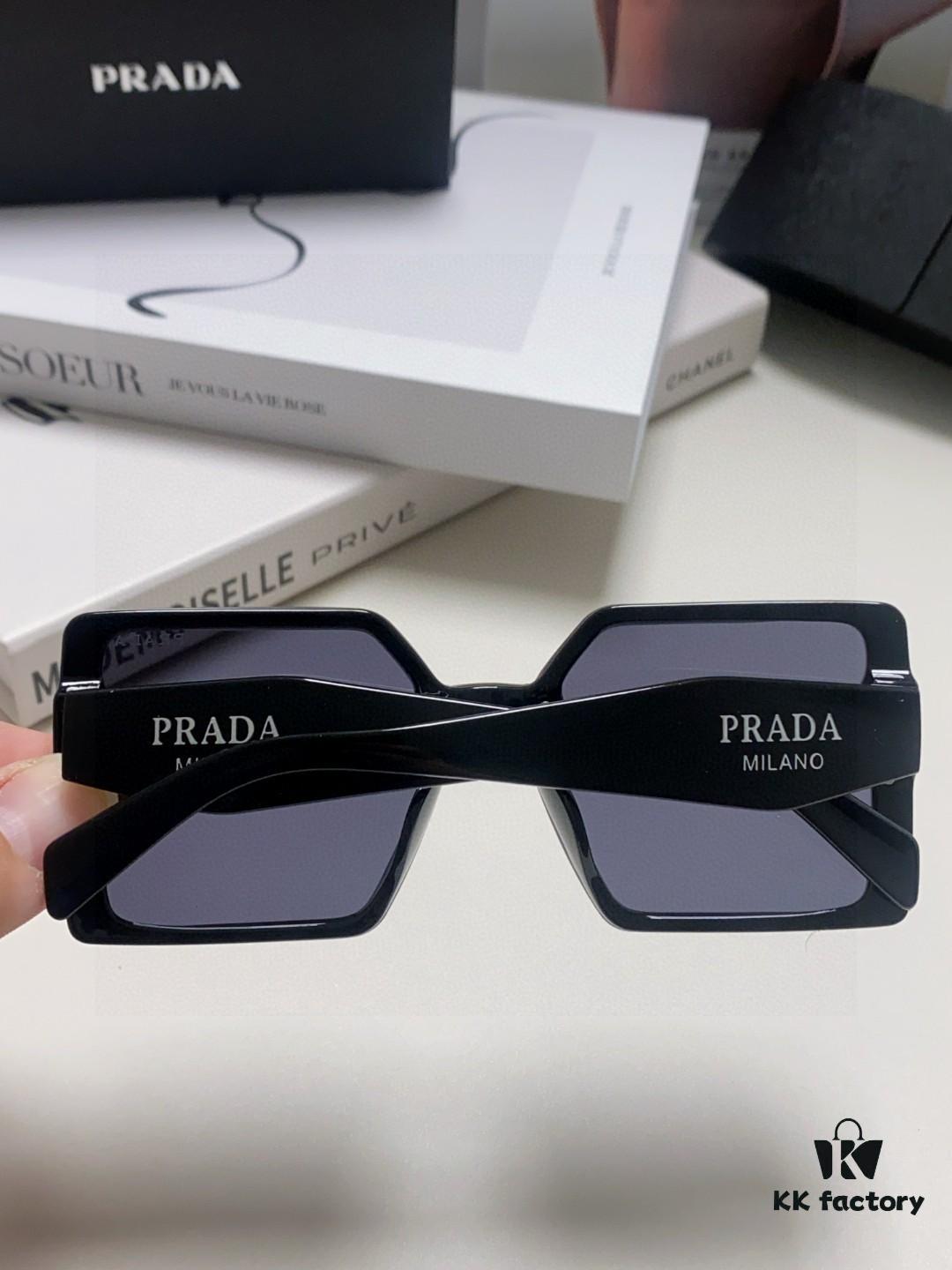 6931f9de3a89a121ed54af1a Prada 2025 New Arrival Fashion Minimalist Gradient Sunglasses for Round Face, Square Korean Style UV Protection Retro Instagrammable Sunglasses