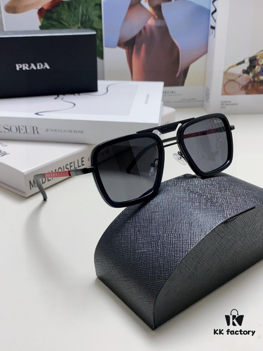 6931f9ee3a89a121ed54afd1 Prada 2025 New Arrival Sunglasses, Fashionable Metal Oversized Unisex Sun Glasses for Men and Women