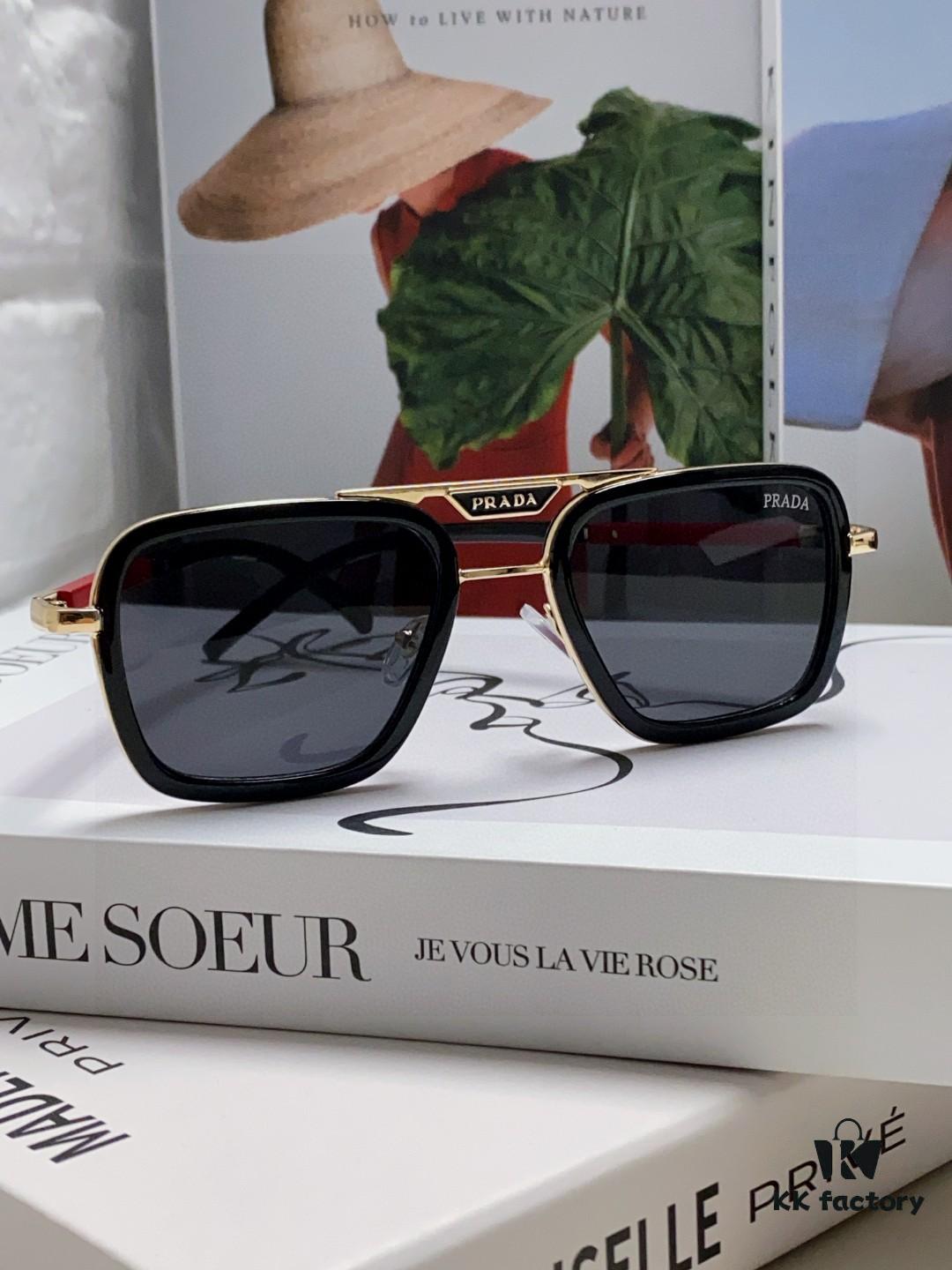 6931f9ef3a89a121ed54afd5 Prada 2025 New Arrival Sunglasses, Fashionable Metal Oversized Unisex Sun Glasses for Men and Women