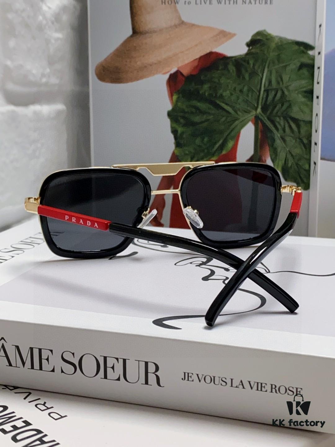 6931f9ef3a89a121ed54afd6 Prada 2025 New Arrival Sunglasses, Fashionable Metal Oversized Unisex Sun Glasses for Men and Women