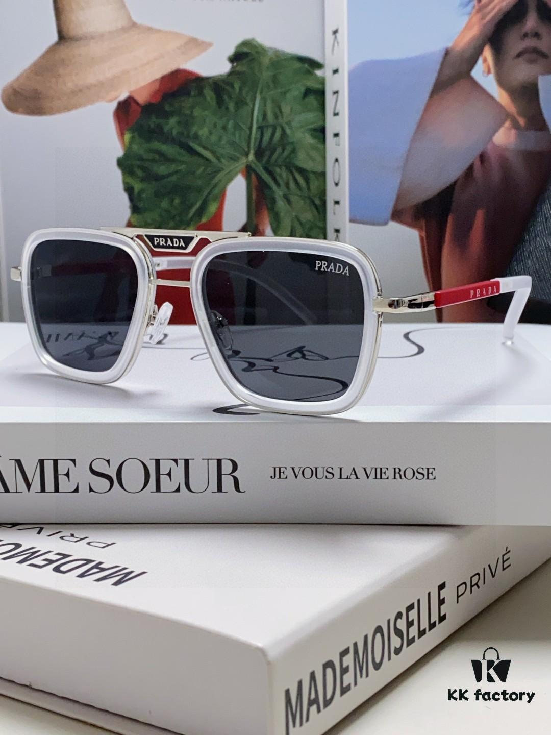 6931f9f03a89a121ed54afe8 Prada 2025 New Arrival Sunglasses, Fashionable Metal Oversized Unisex Sun Glasses for Men and Women